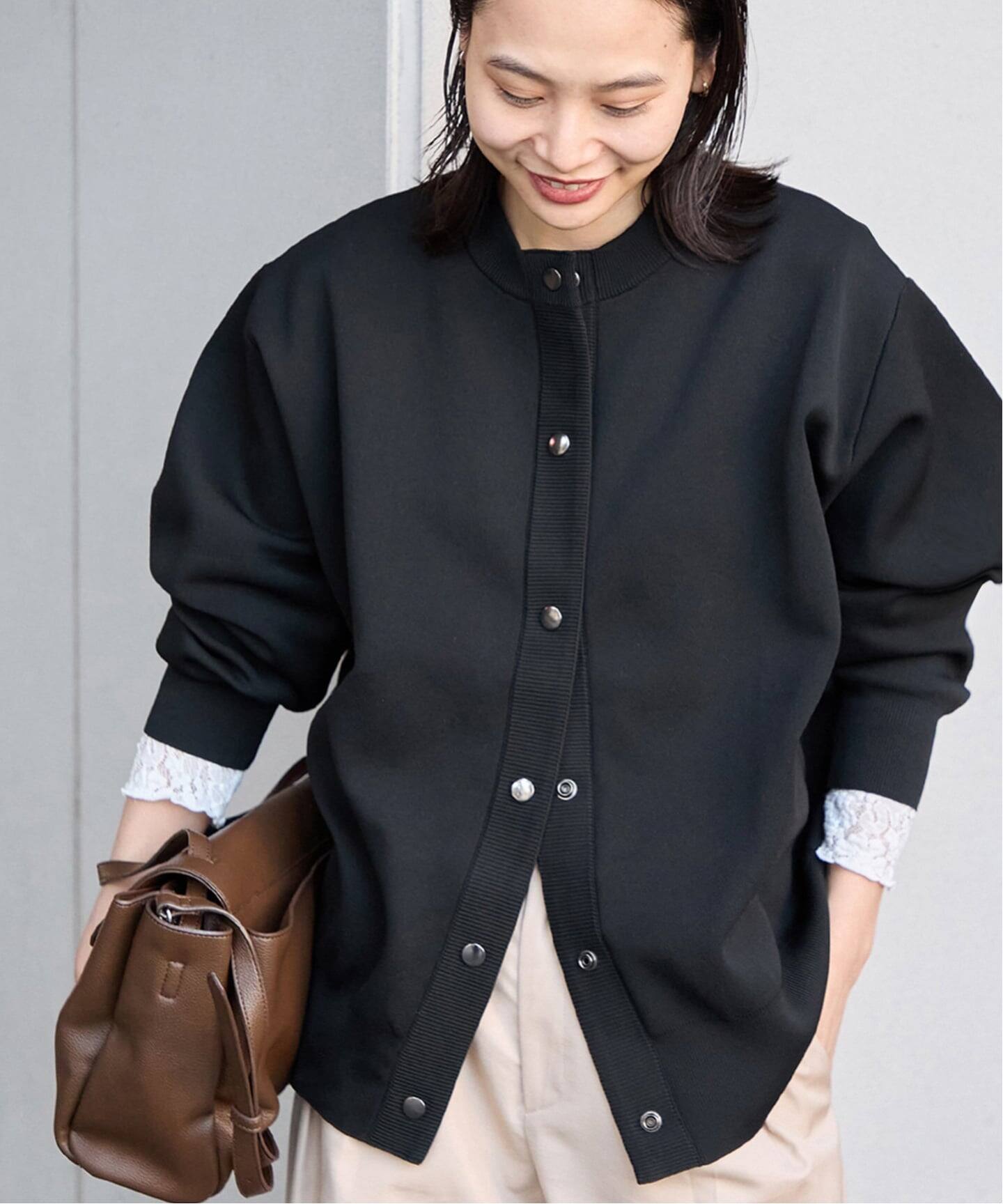 JOURNAL STANDARD - ウォッシャブルバナナスリーブカーディガン　ブラック WEB限定追加4》ウォッシャブルバナナスリーブカーディガン