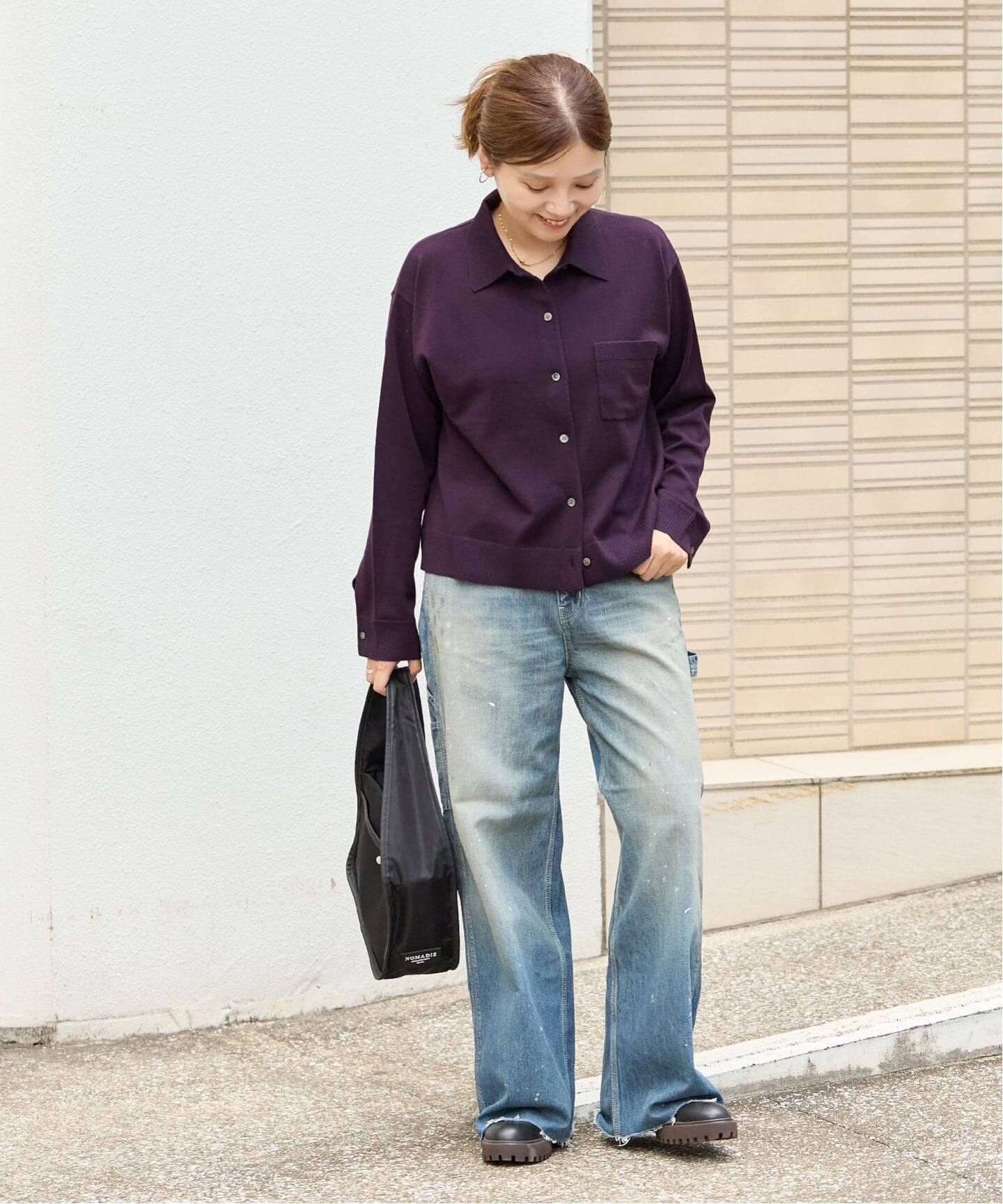 ●未使用●CONSISTER ニットシャツ カーデ 完全受注生産】《追加/新色》SO ウォッシャブル ニットシャツ