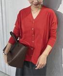 アセテートコットンサークルカーデ