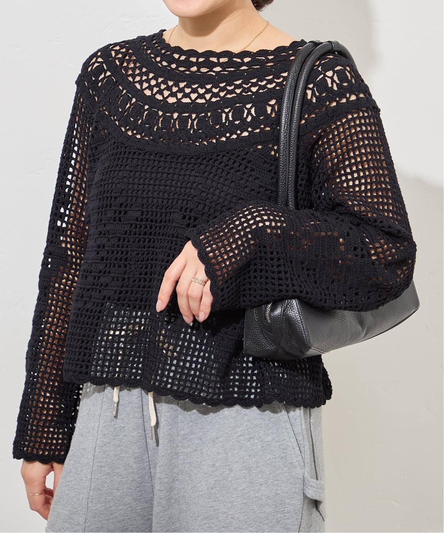 CROCHET 2WAY プルオーバー（ニット／セーター）｜JOURNAL STANDARD