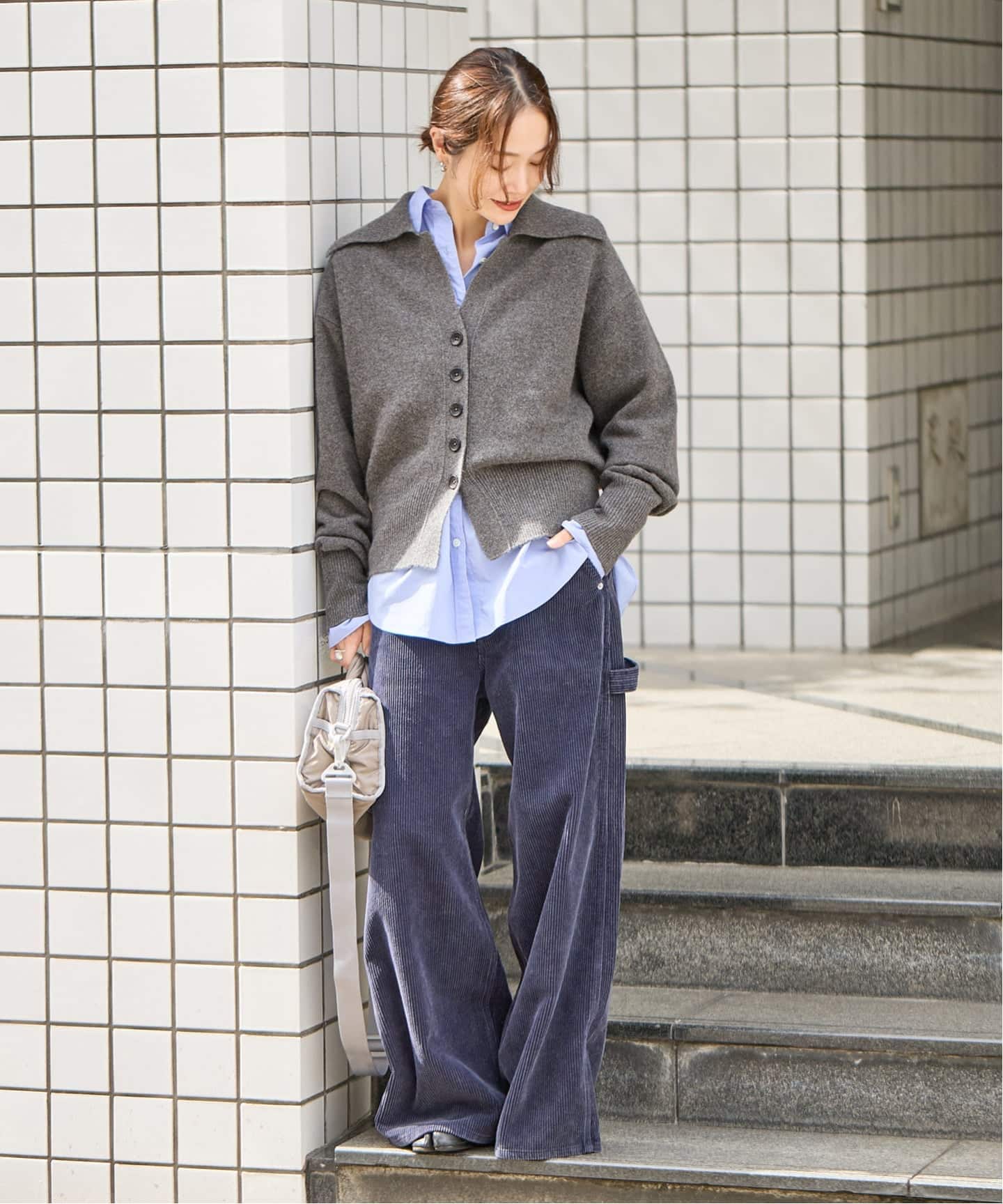 ◆美品◆MOYURU萌◆センソユニコ◆リネンロングガウンカーディガン◆ブラウン 新色あり/追加予約》MUSICオープンカラーカーディガン（カーディガン