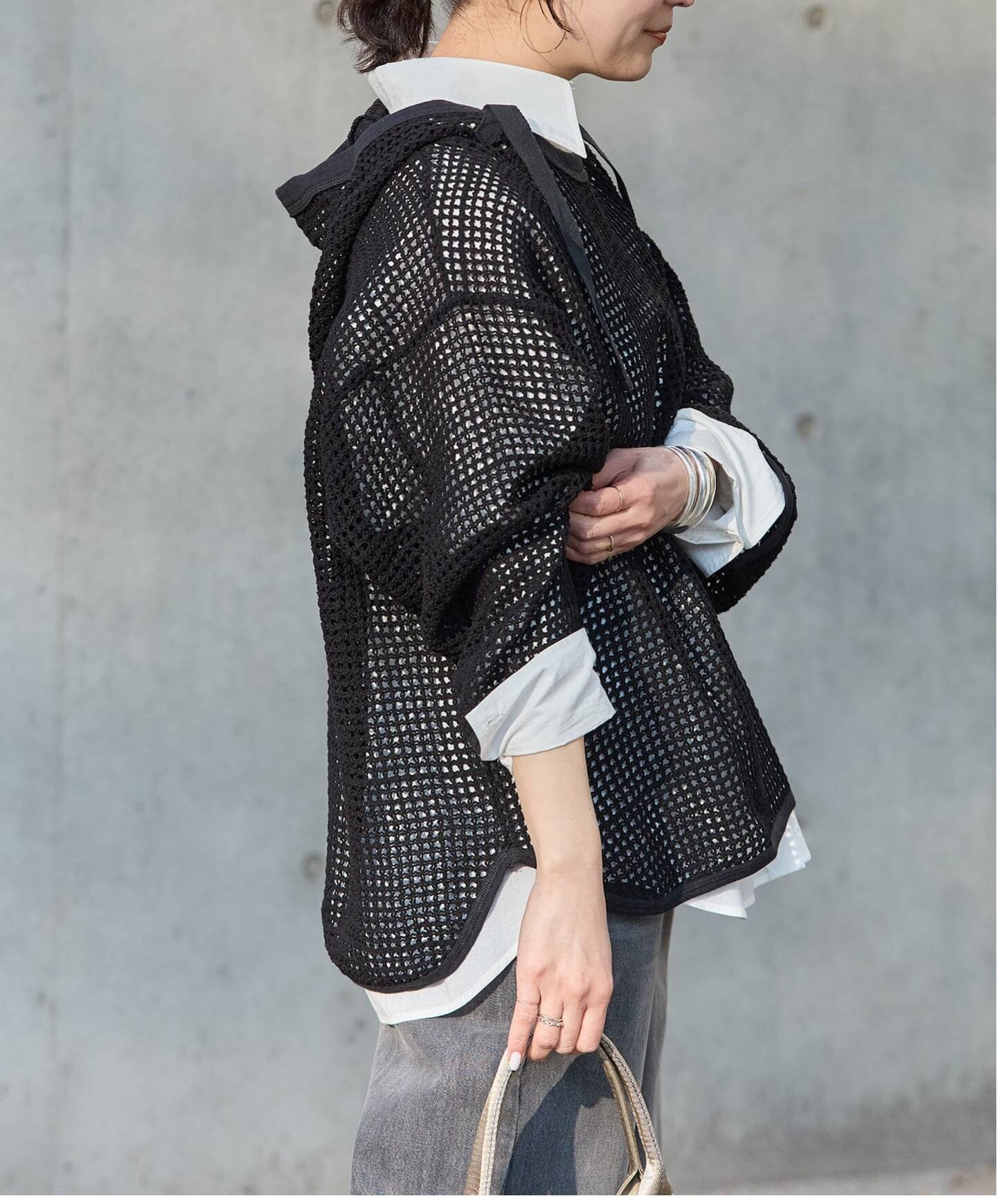 ARMY TWILL　メッシュフーディ ARMY TWILL / COTTON MESH HOODIE BLACK – CASDAY / キャスデイ