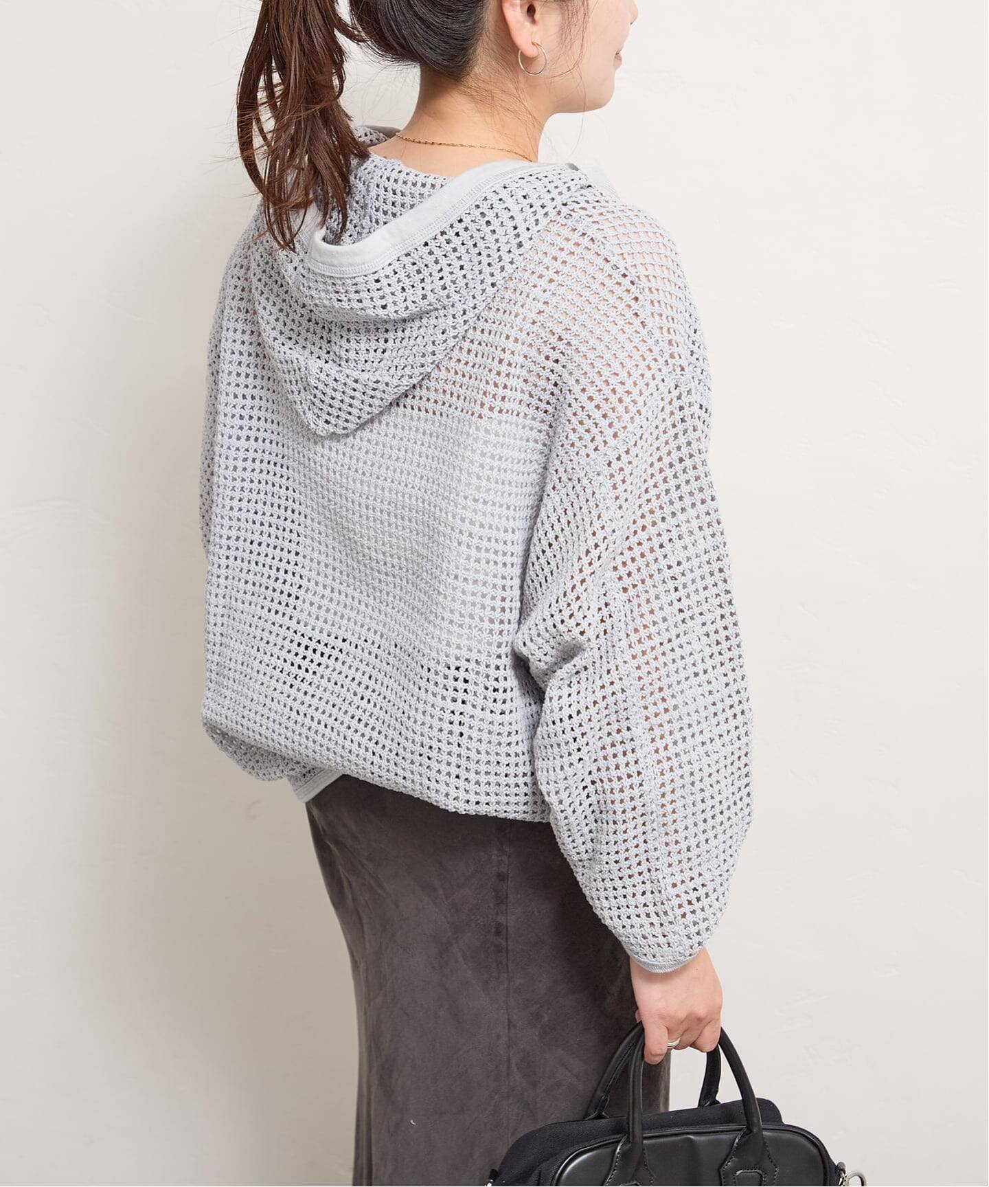 ARMY TWILL　メッシュフーディ 別注【ARMY TWILL/アーミーツイル】Cotton Mesh Hoodie（ニット
