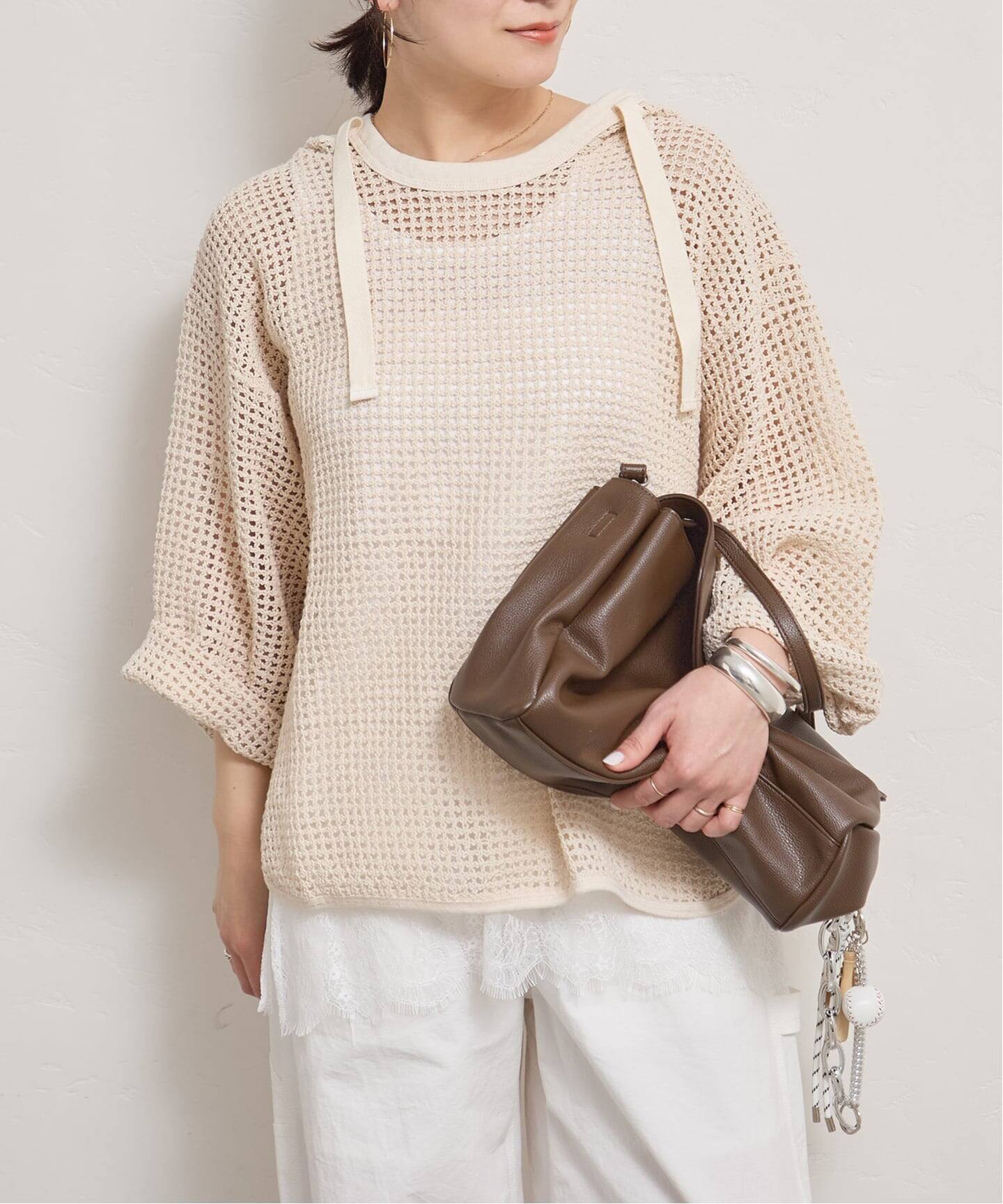 別注【ARMY TWILL/アーミーツイル】Cotton Mesh Hoodie（ニット