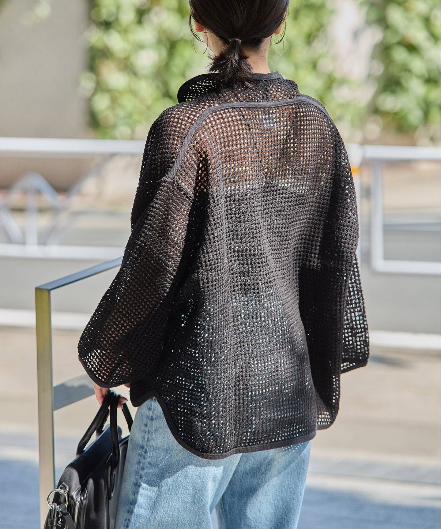 別注【ARMY TWILL/アーミーツイル】Cotton Mesh Shirt（カーディガン 