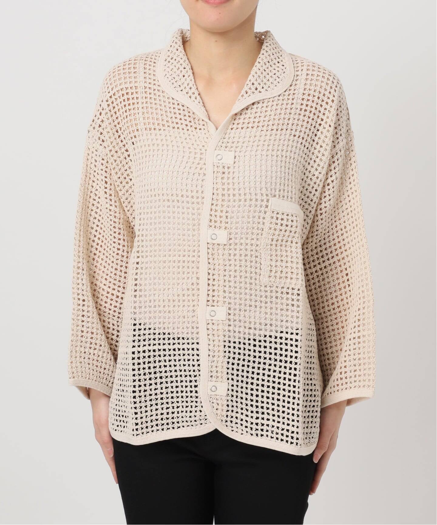 別注【ARMY TWILL/アーミーツイル】Cotton Mesh Shirt（カーディガン