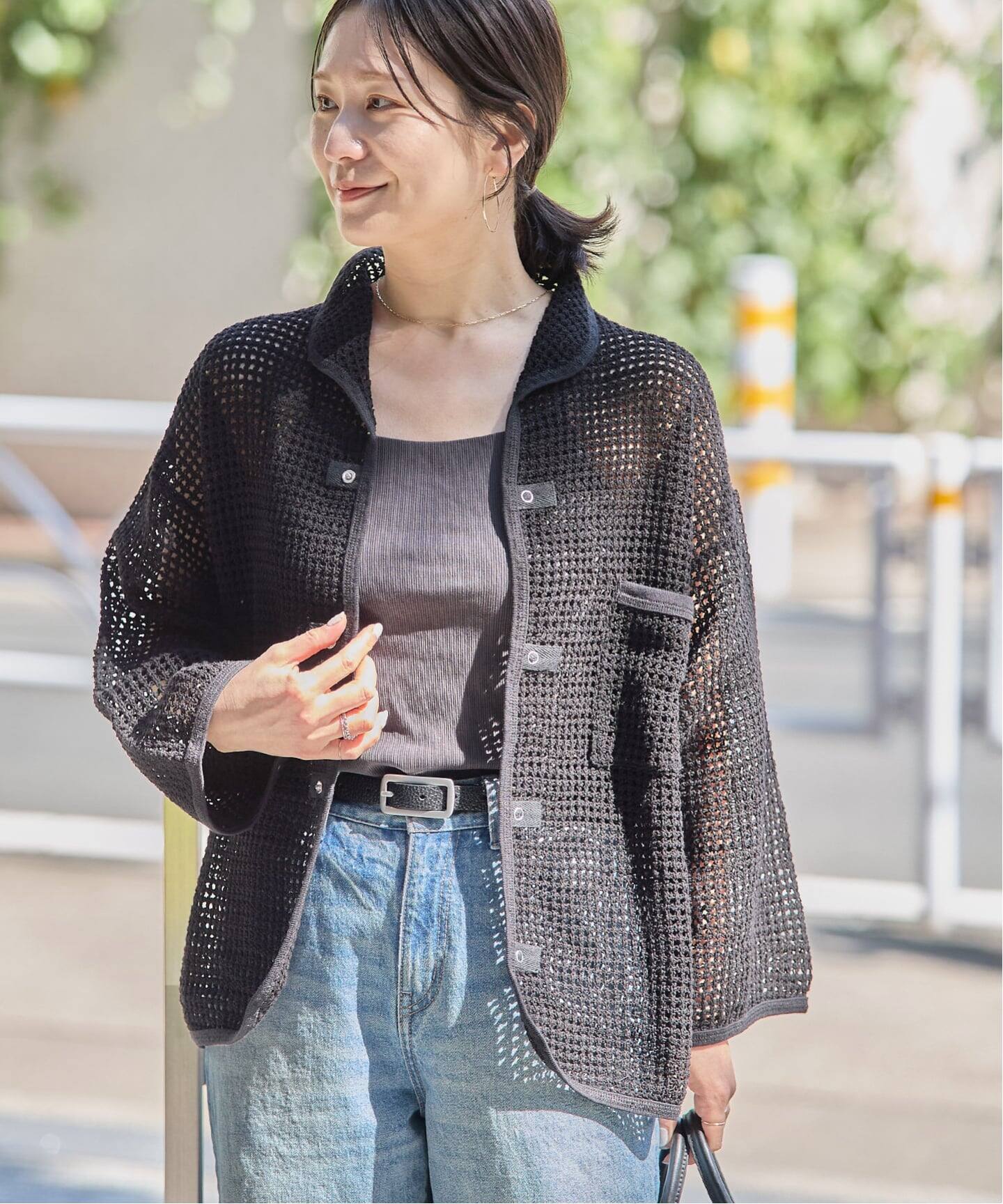 別注【ARMY TWILL/アーミーツイル】Cotton Mesh Shirt（カーディガン 