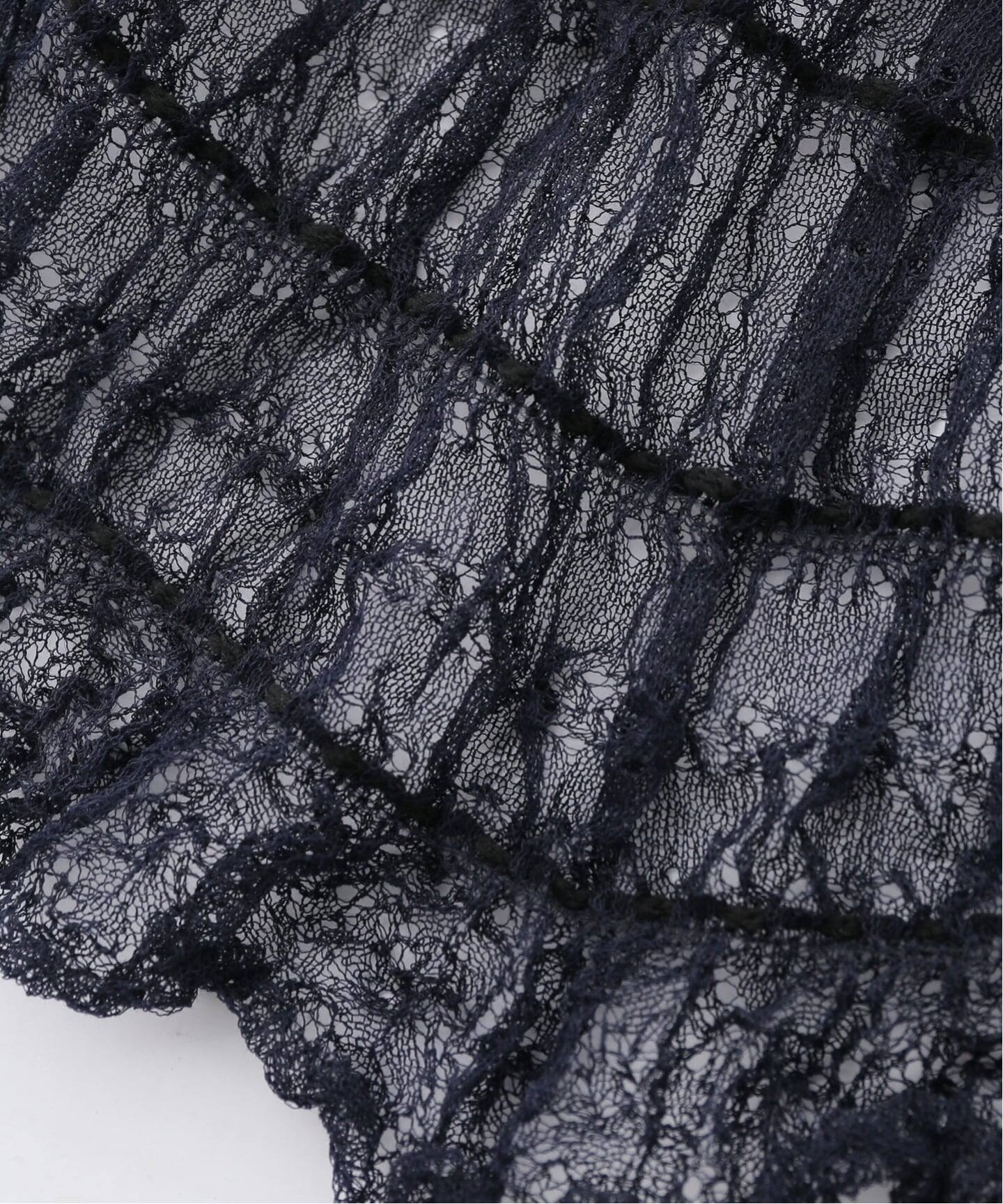 EUCHRONIA/ユークロニア】 Shirring lace cardigan（Tシャツ
