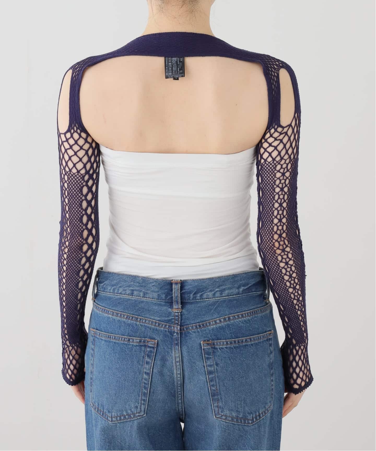 EUCHRONIA/ユークロニア】 Stretch lace short Tops（ニット／セーター