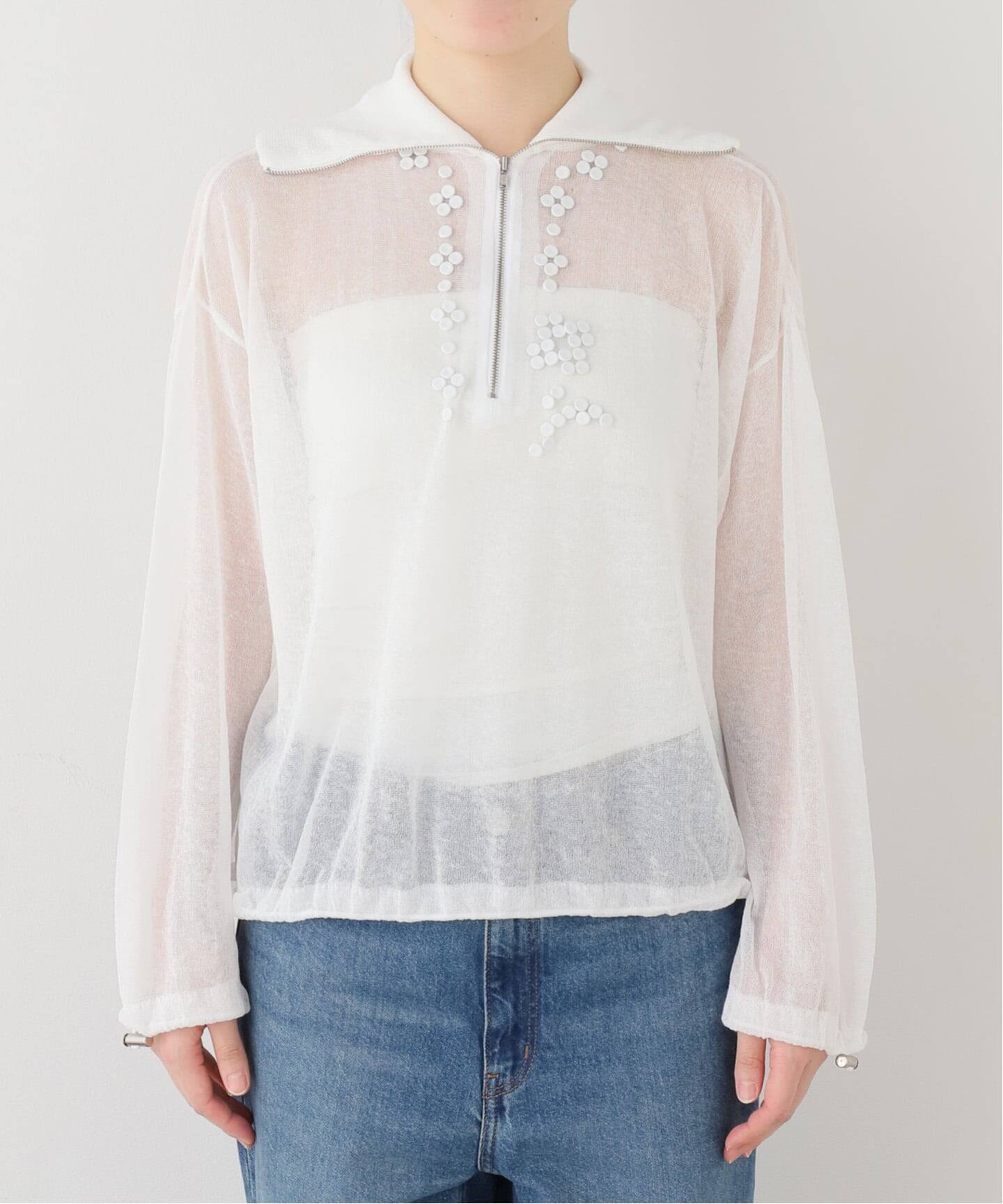 RIV NOBUHIKO/リブノブヒコ】 EMBROIDERY KN TOP（ニット／セーター