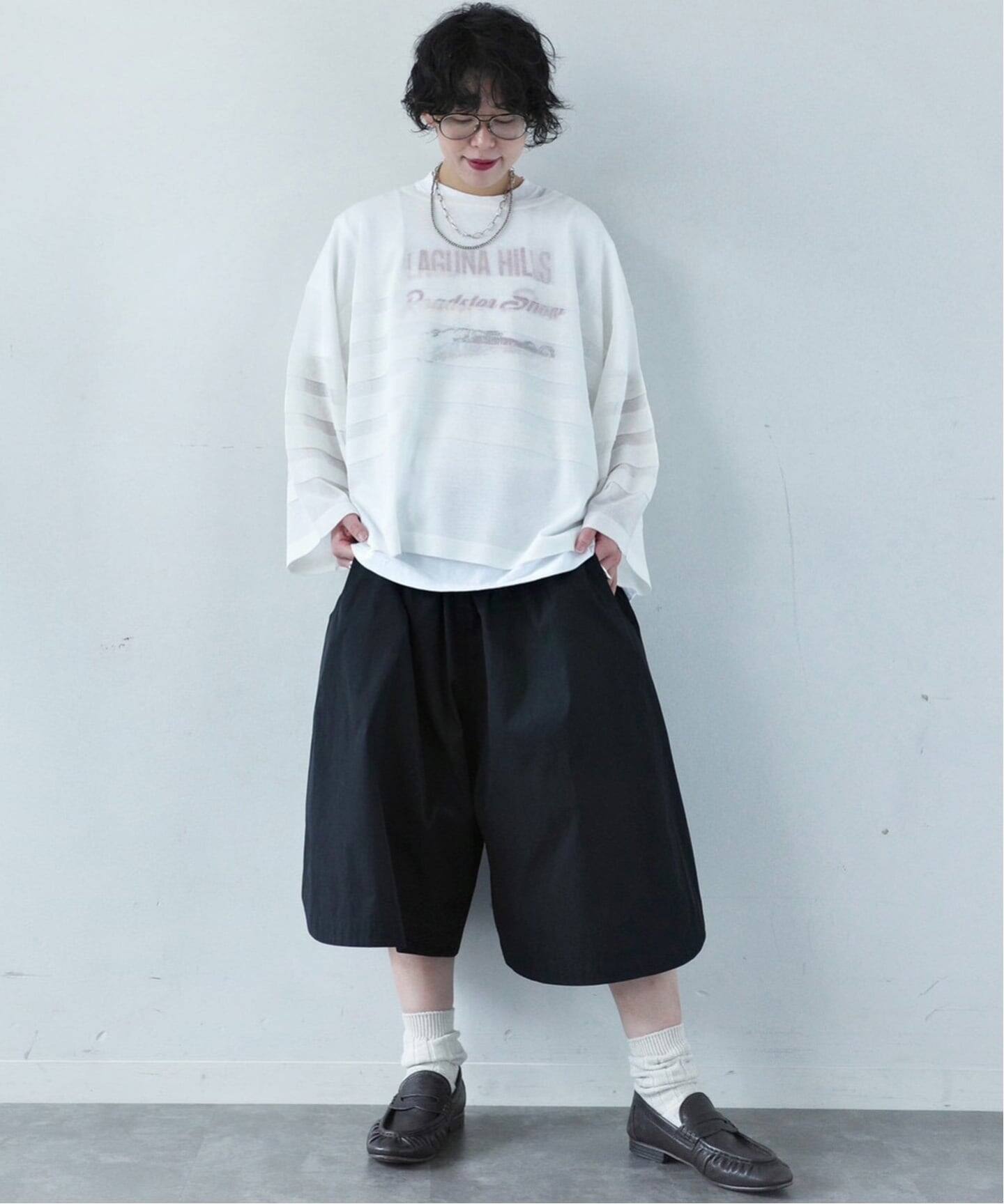 26SS 【j.s luxe】 シアーボーダー ボートネックプル シアーボーダー ボートネックプルオーバー（ニット／セーター