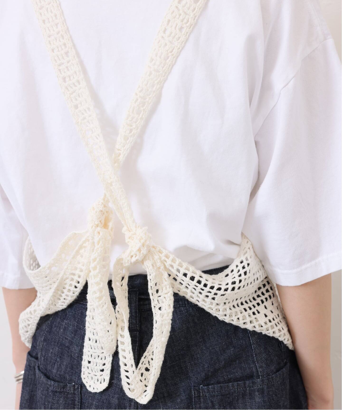 【新品】journal standard luxe ジャーナルスタンダード ベスト ホワイト 白 サイズ:FREE | 26春夏 メッシュアミ ベスト / プルオーバー ノースリーブ | シアー スリット ワイド ニット | トップス【レディース】 JOURNAL STANDARD - 【新品】journal standard luxe ジャーナル