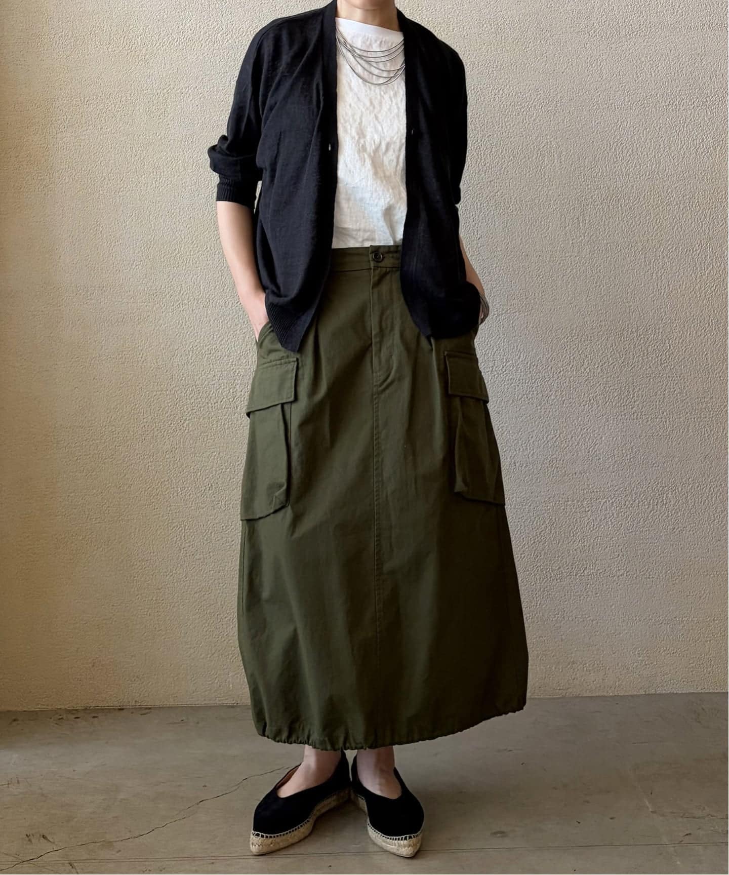 SOIL】LINEN/COTTON V-NECK CARDIGAN（カーディガン）｜journal