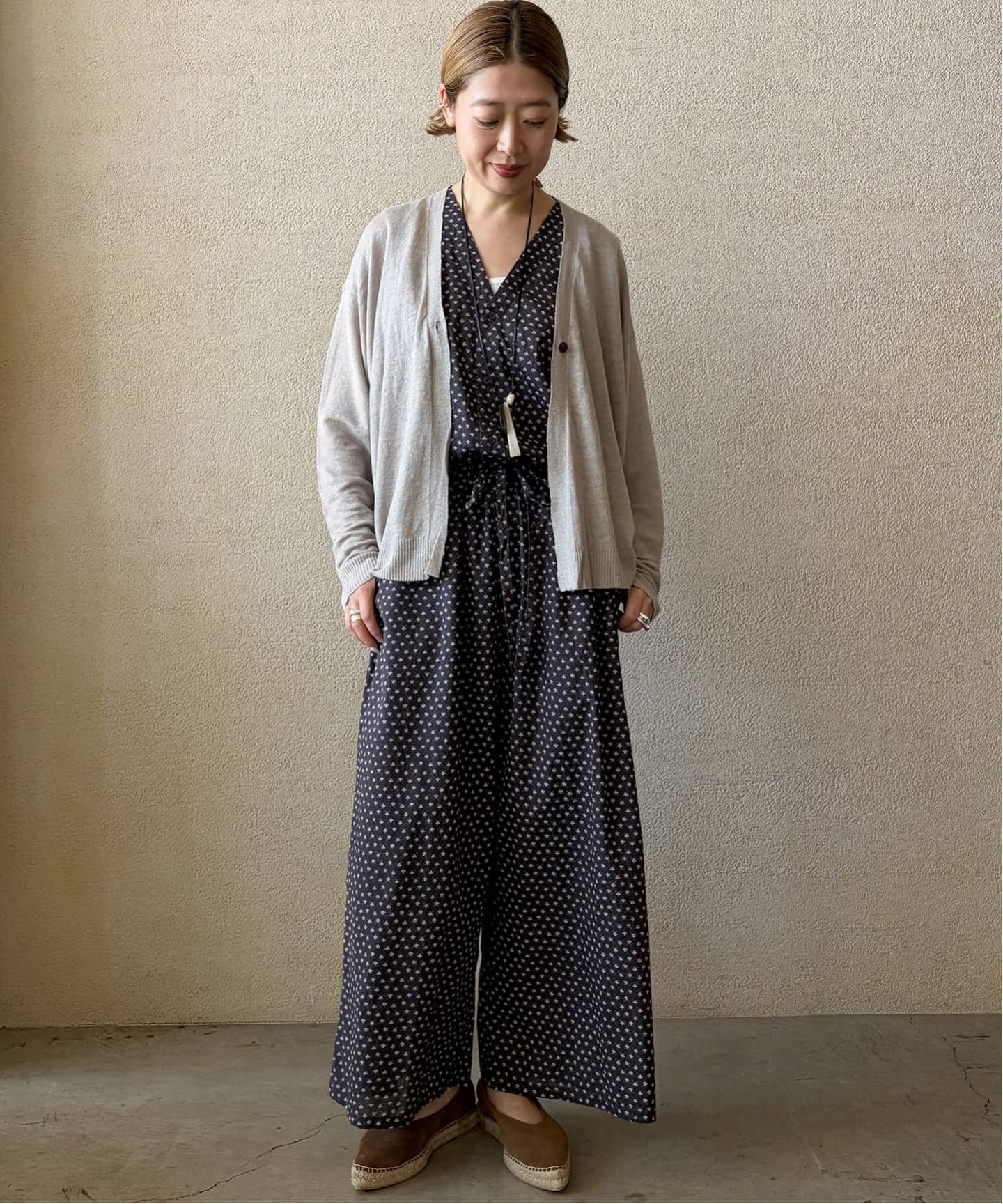 SOIL】LINEN/COTTON V-NECK CARDIGAN（カーディガン）｜journal