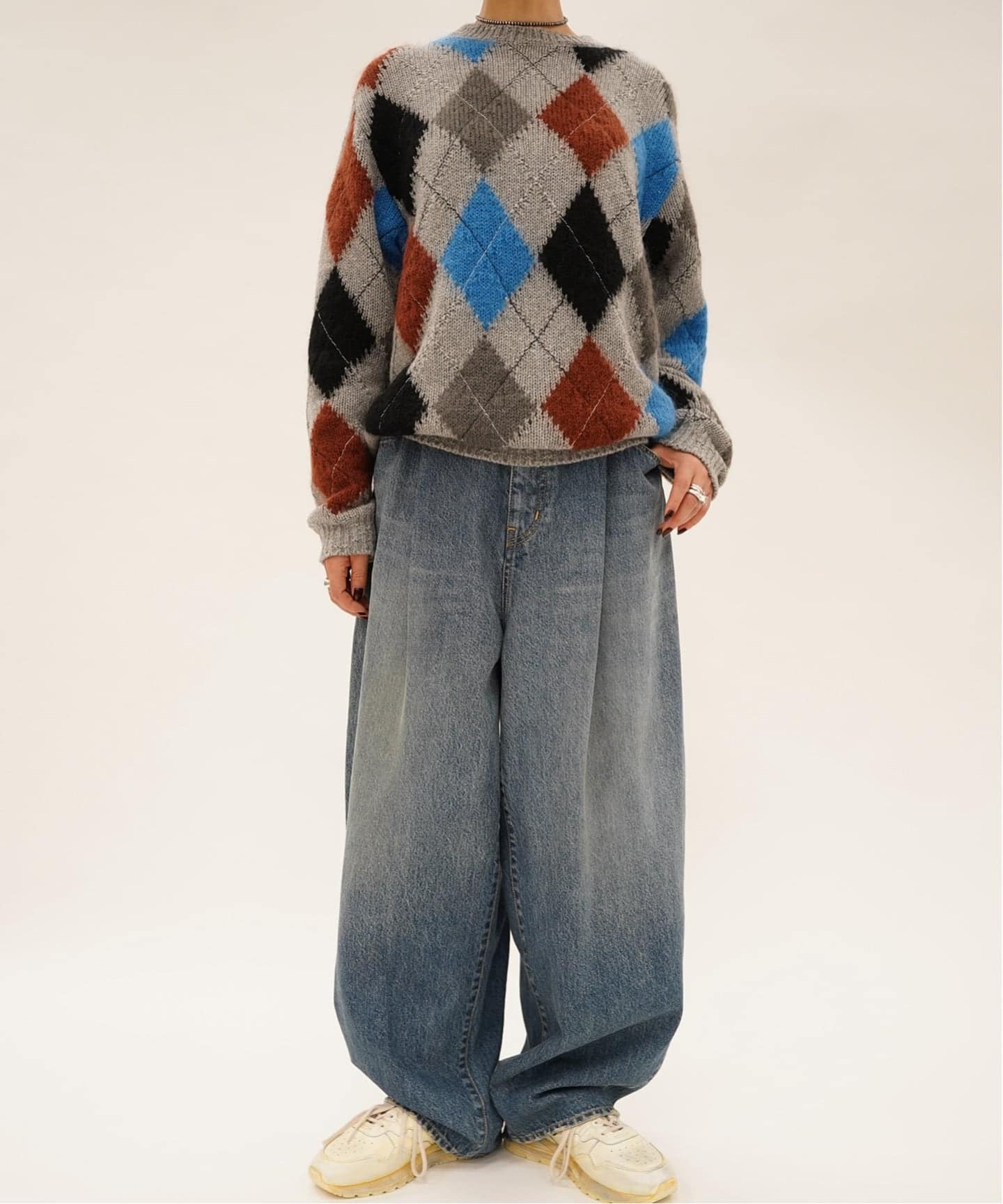 COOHEM】STITCHED ARGYLE KNIT P/O（ニット／セーター）｜journal