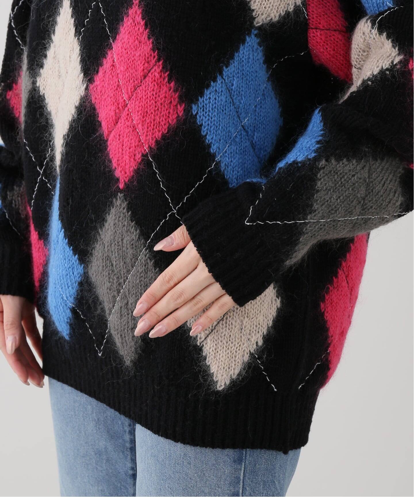 COOHEM】STITCHED ARGYLE KNIT P/O（ニット／セーター）｜journal