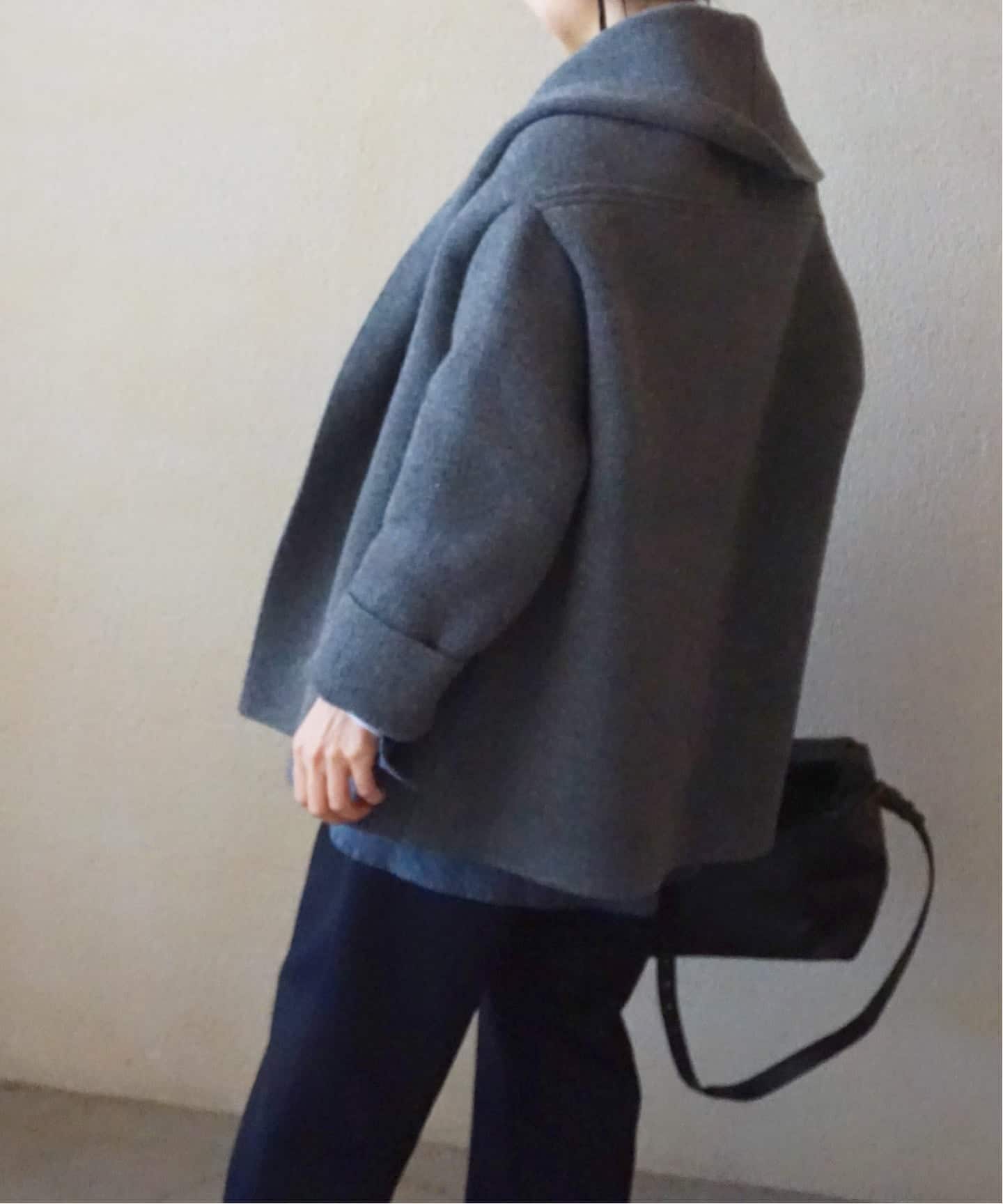 enrica】DOUBLE FACE KNIT CAPE（その他ブルゾン／アウター）｜journal