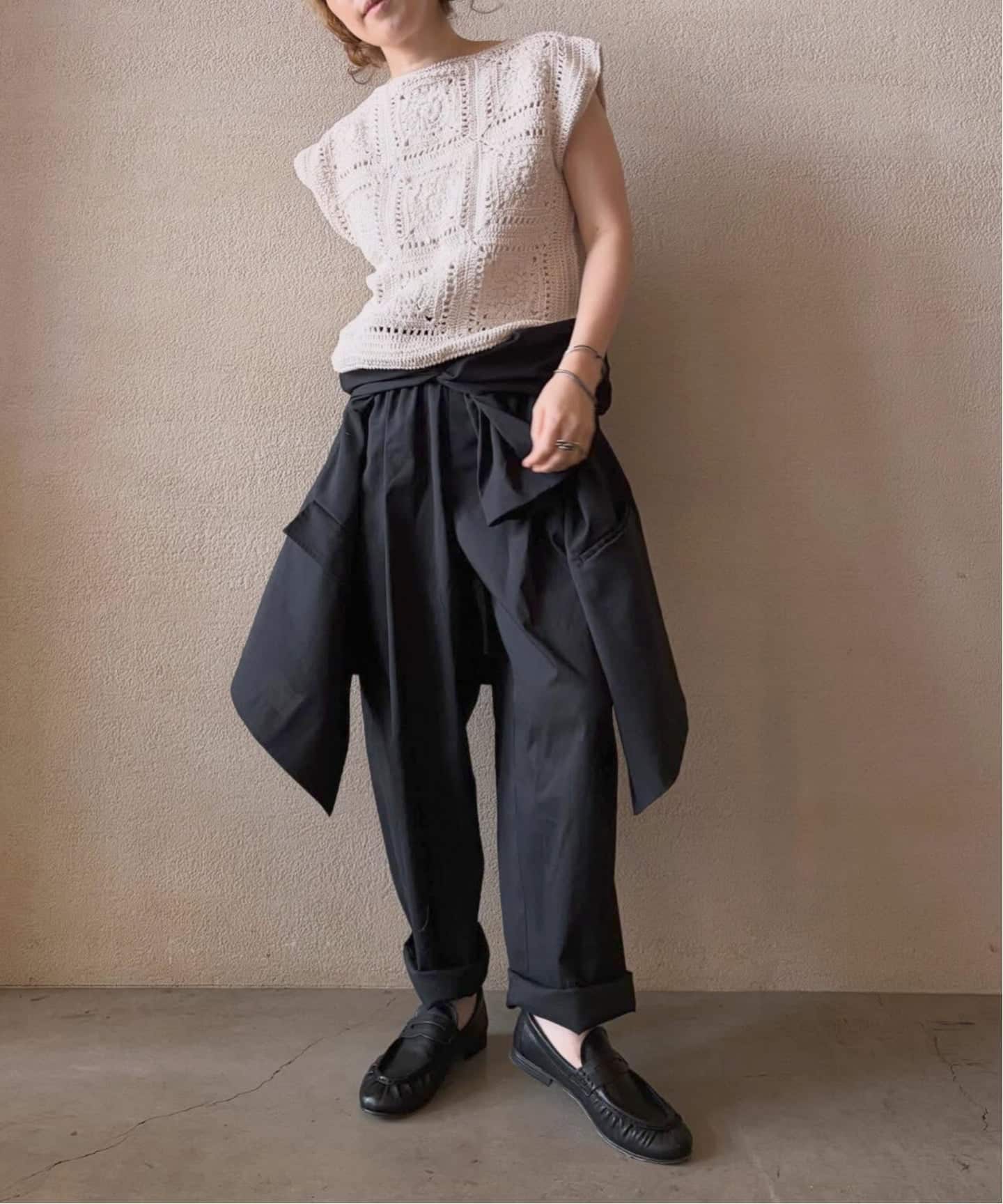 MAYDI】square stitch hand-knitted Vest（ベスト）｜journal standard