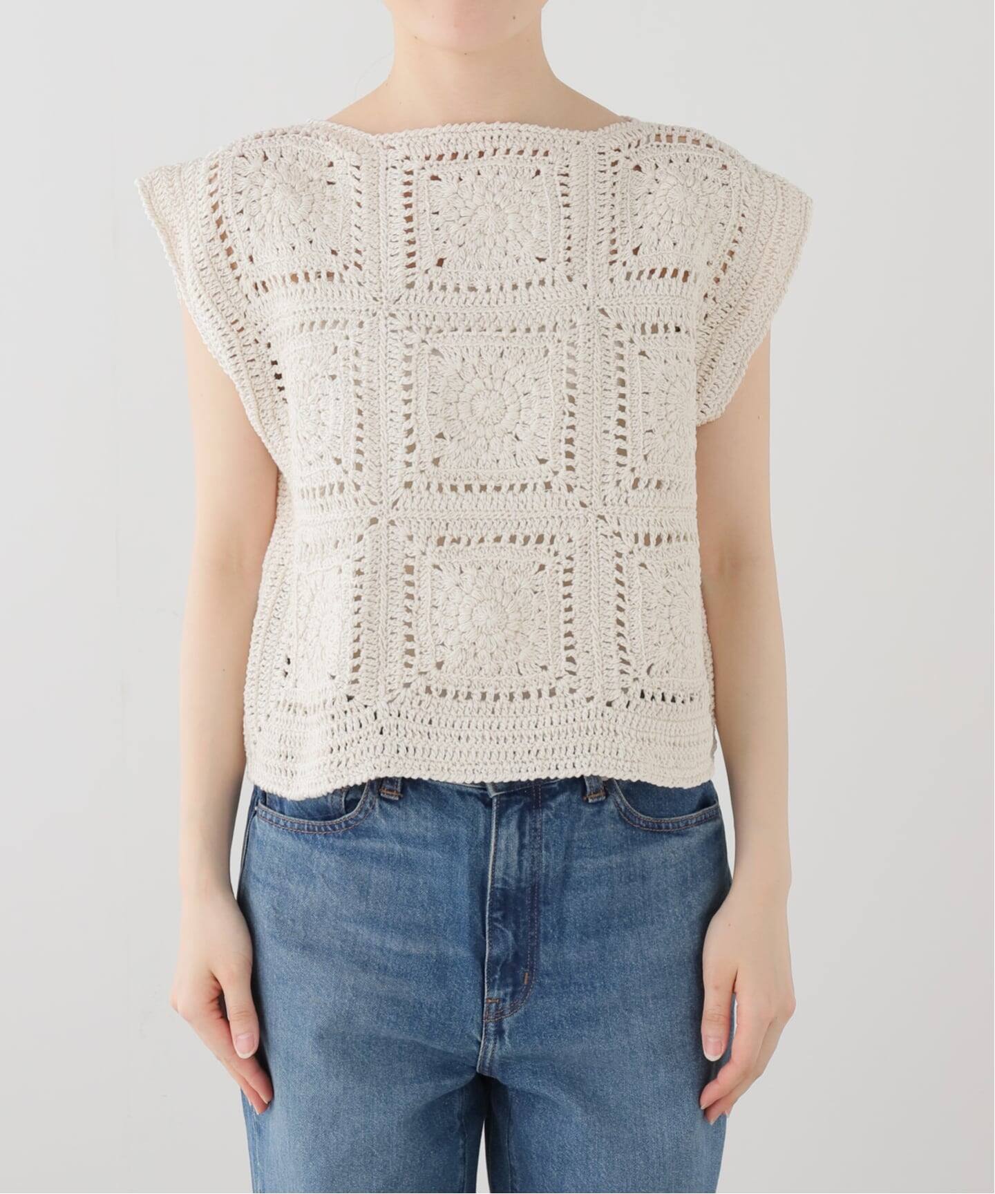 MAYDI】square stitch hand-knitted Vest（ベスト）｜journal standard 