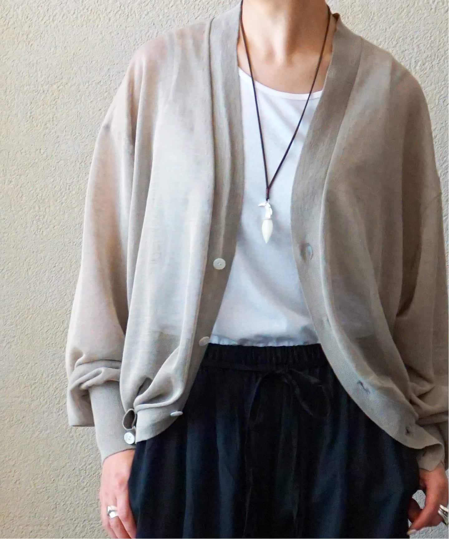 トップス HERILL Ramie Highgauge Cardigan 2 HERILL】RAMIE HIGH GAUSE CARDIGAN（カーディガン）｜journal