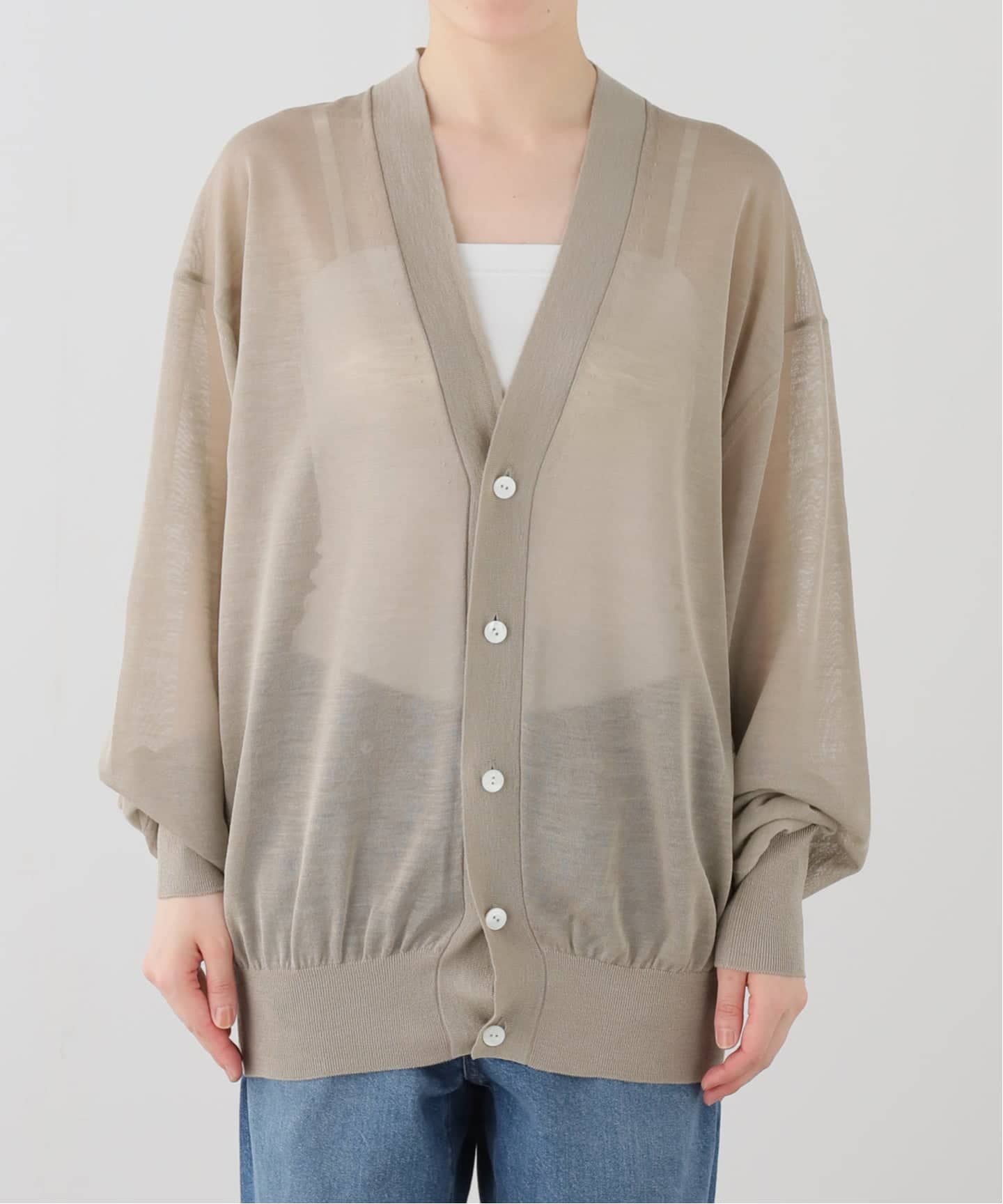 HERILL】RAMIE HIGH GAUSE CARDIGAN（カーディガン）｜journal