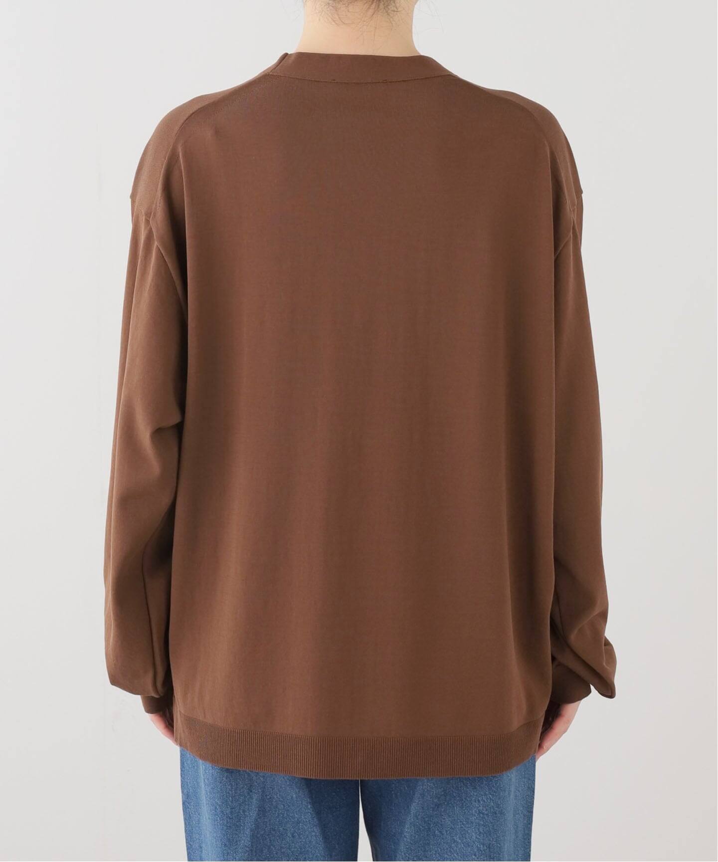ATON】 FINE ICE COTTON V-NECK CARDIGAN（カーディガン）｜journal