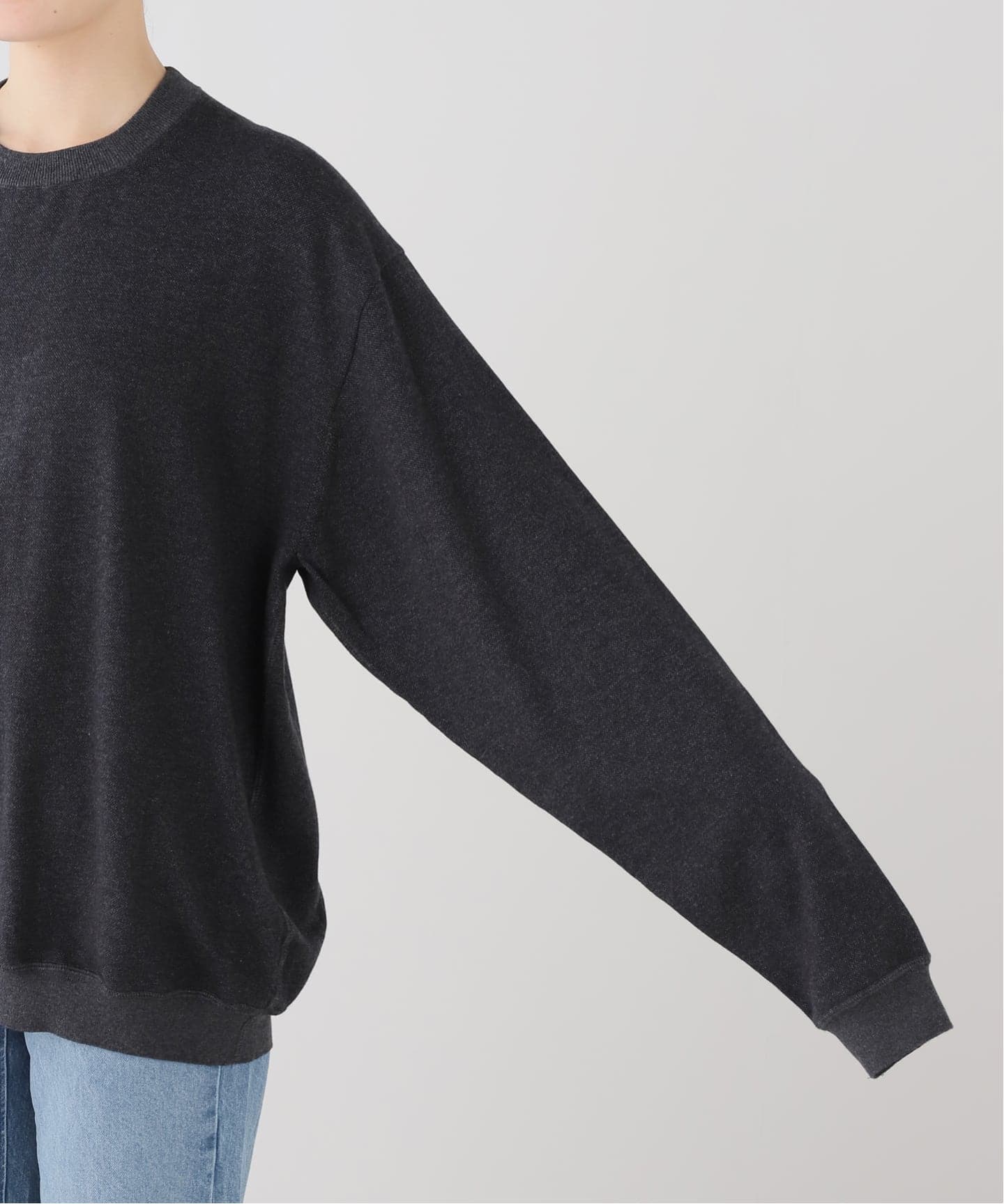 ATON】COTTON CASHMERE JACQUARD SWEATER（ニット／セーター