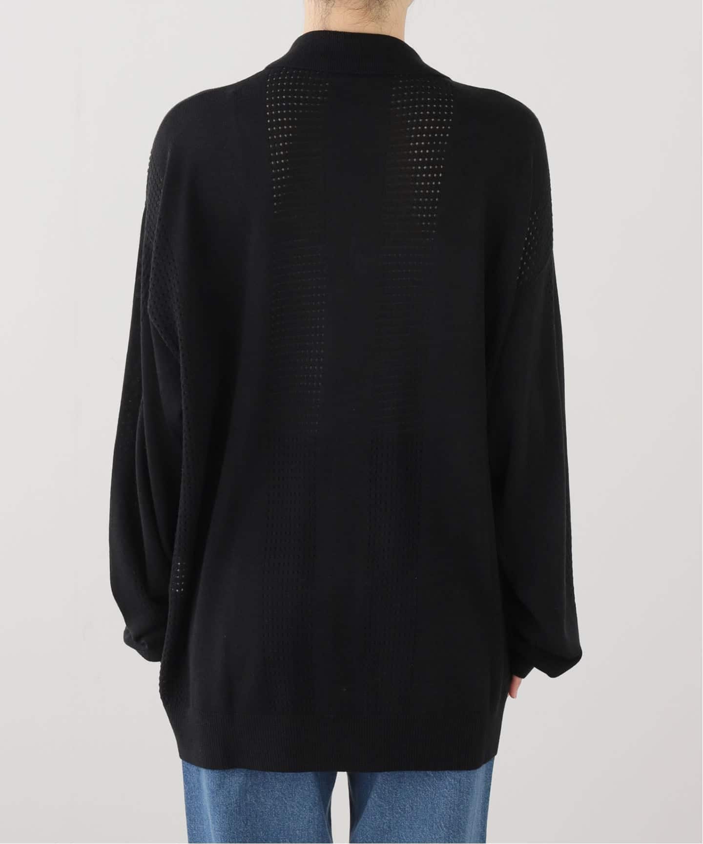 SEEALL】 MESH KNIT CARDIGAN SILK CASHMERE（カーディガン）｜journal