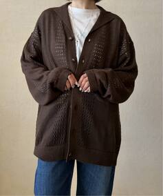 SEEALL】 MESH KNIT CARDIGAN RAMIE（カーディガン）｜journal 