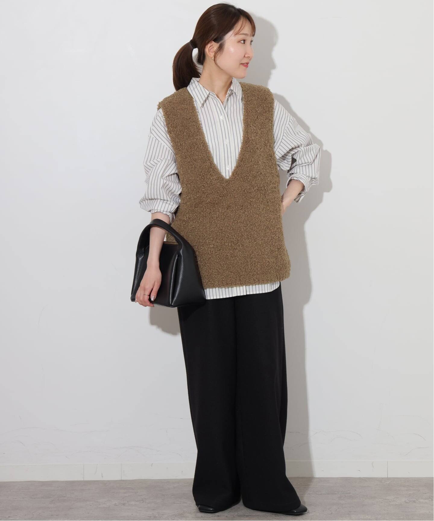 Vネックニットボアベスト（ベスト）｜JOURNAL STANDARD relume