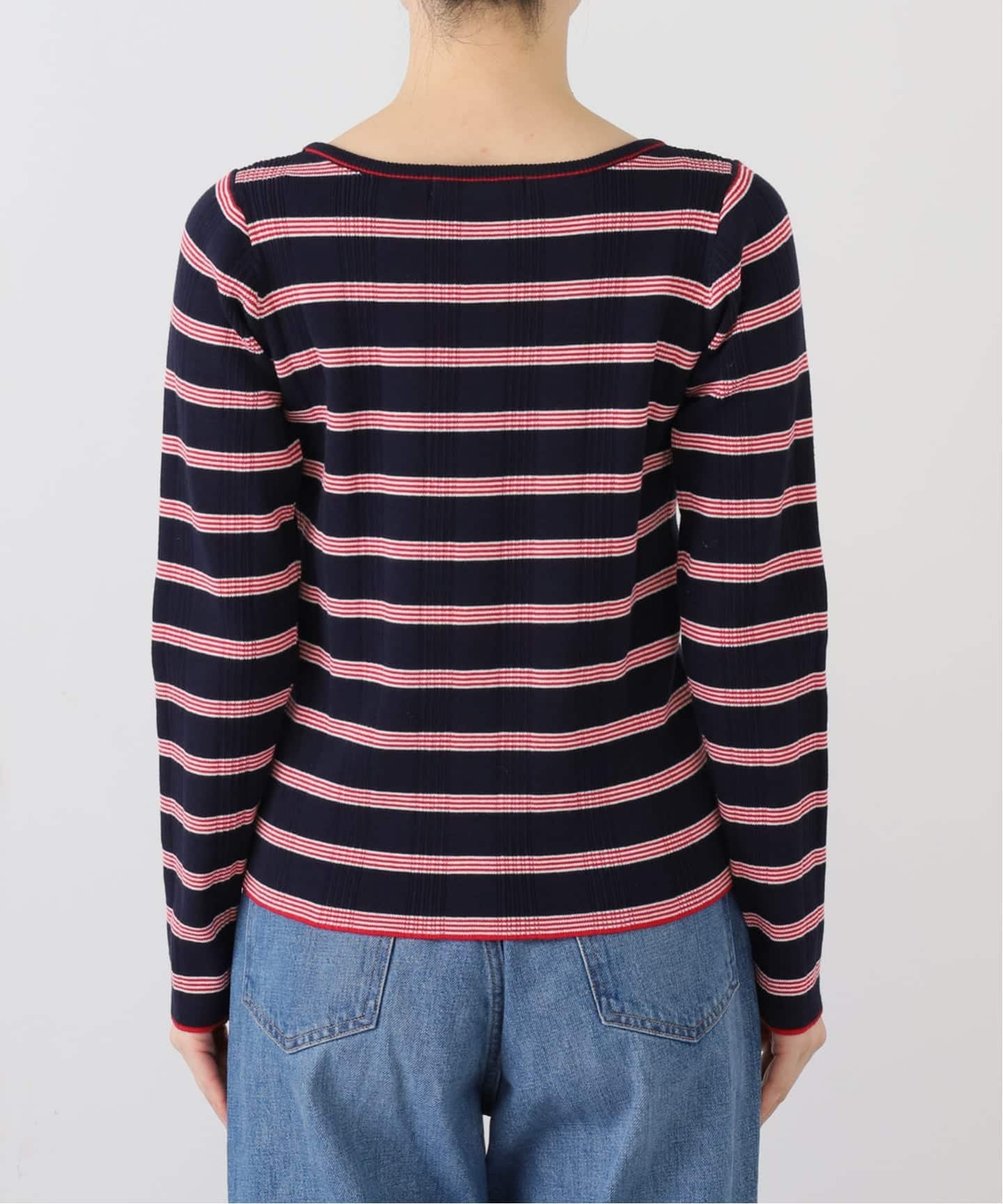 JOURNAL STANDARD relume ハリヌキボーダープルオーバー ハリヌキボーダークルーネックプルオーバー（ニット／セーター