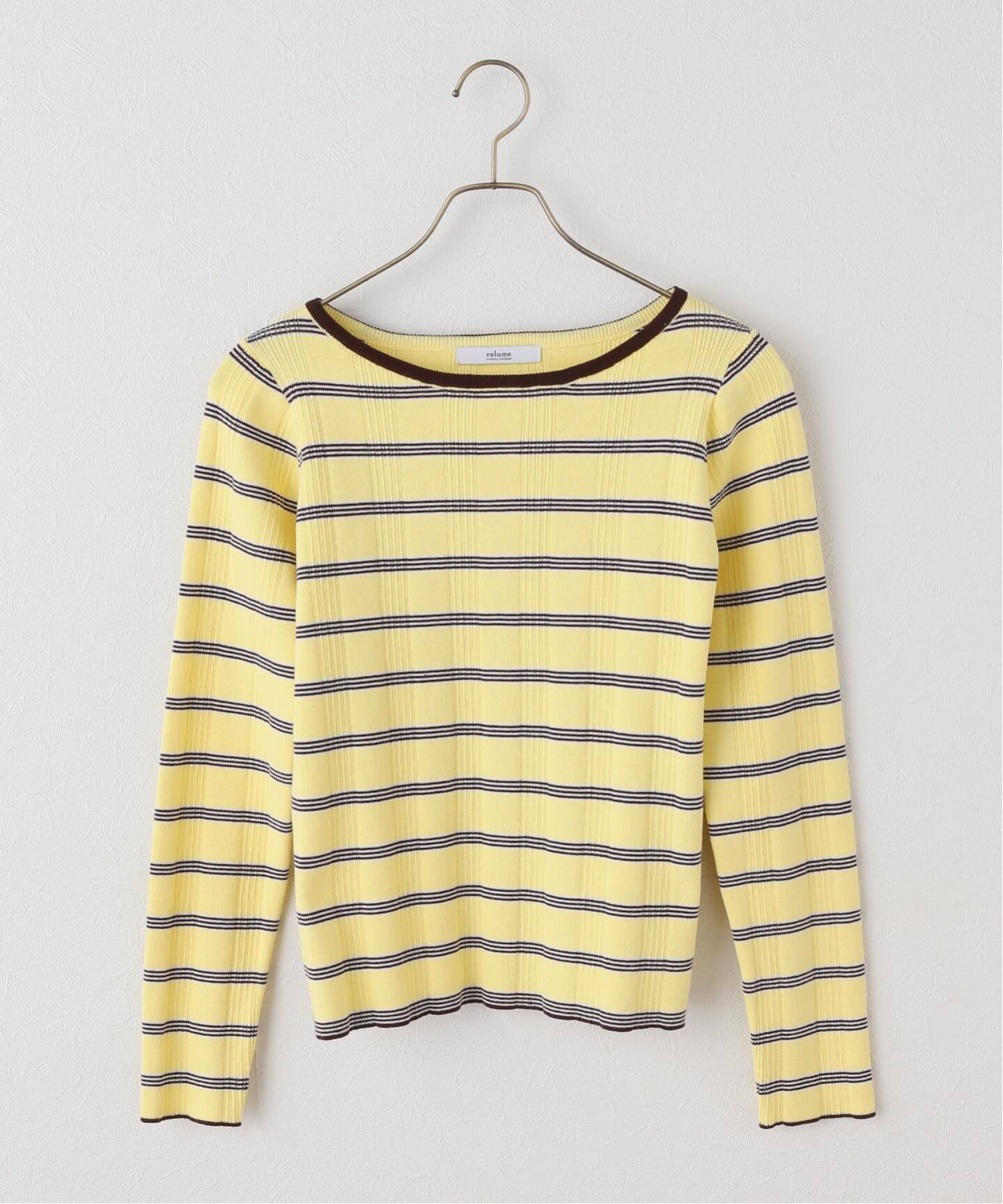 JOURNAL STANDARD relume ハリヌキボーダープルオーバー ハリヌキボーダークルーネックプルオーバー（ニット／セーター