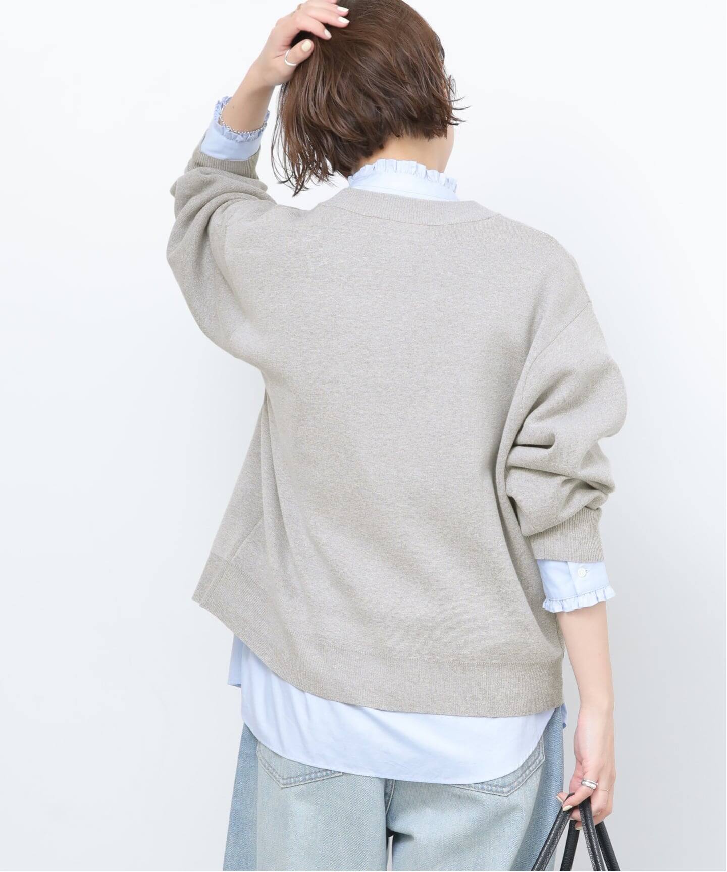 追加》ウォッシャブルミラノリブカーディガン（カーディガン