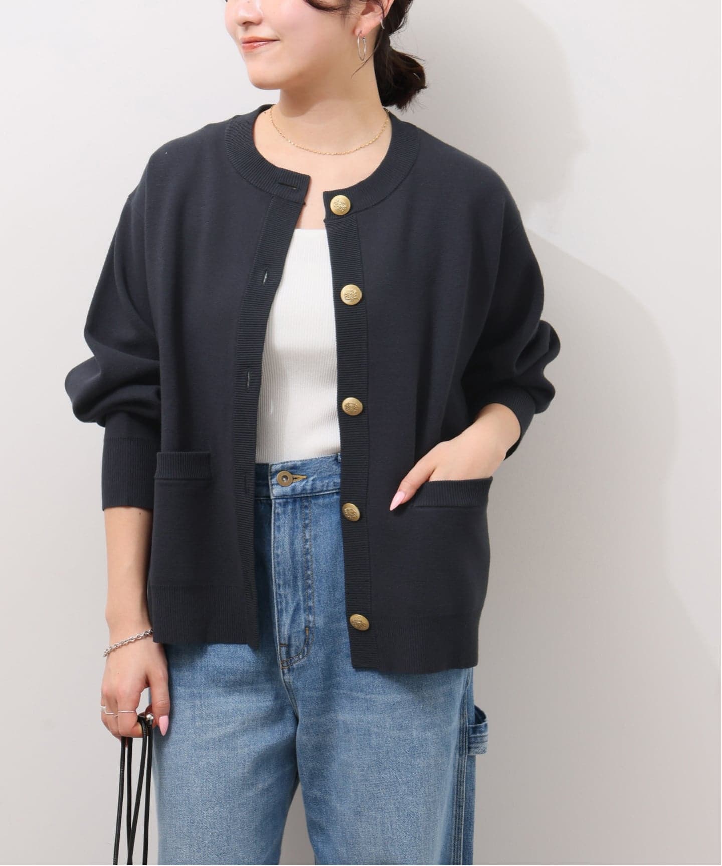 ウォッシャブルミラノリブカーディガン【手洗い可能】◆ SLOBE IENA（スローブイエナ）の「ウォッシャブルミラノリブ