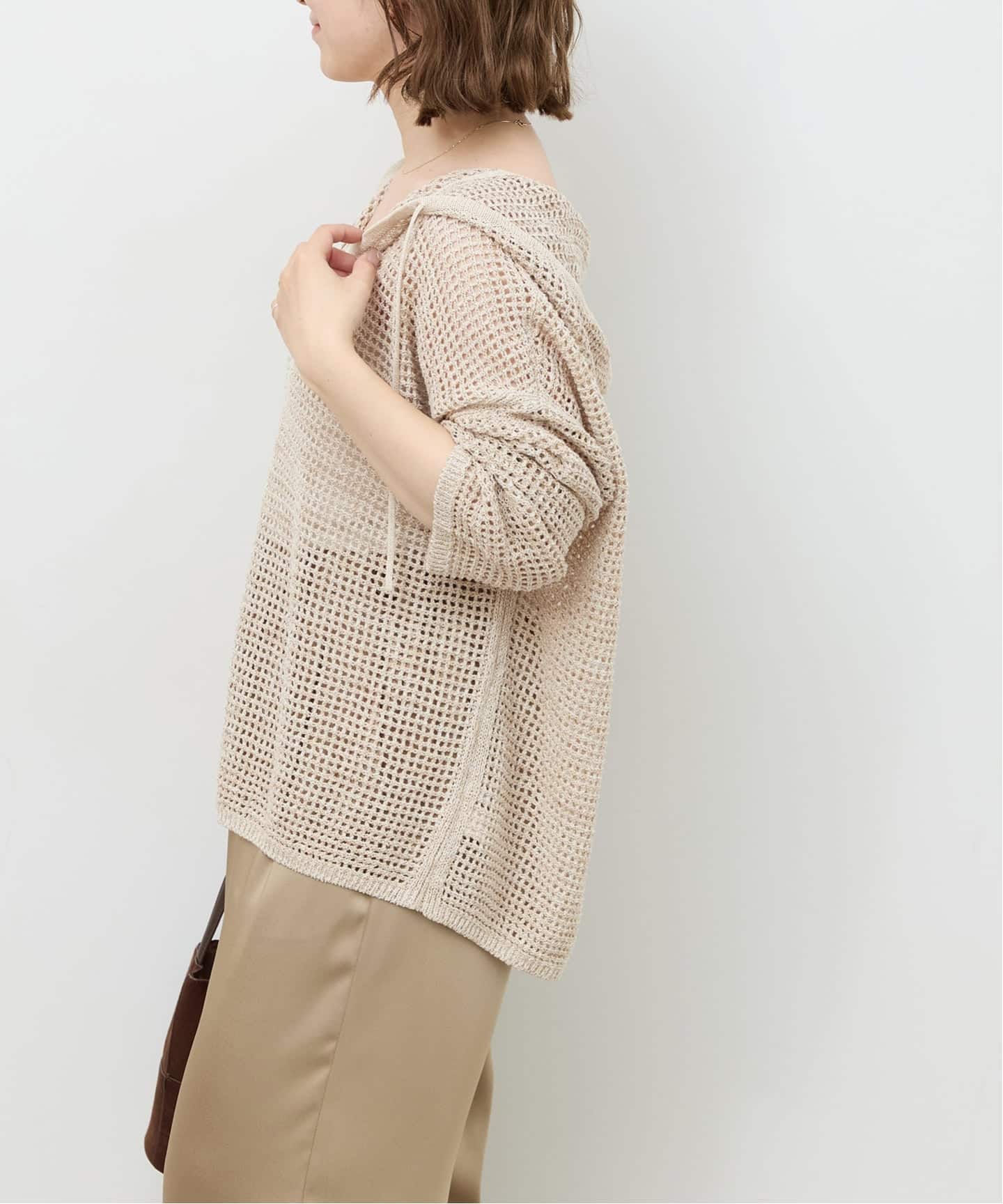【美品】ジャーナルスタンダードレリューム ミックスメッシュフーディー ミックスメッシュフーディー（ニット/セーター）｜JOURNAL STANDARD