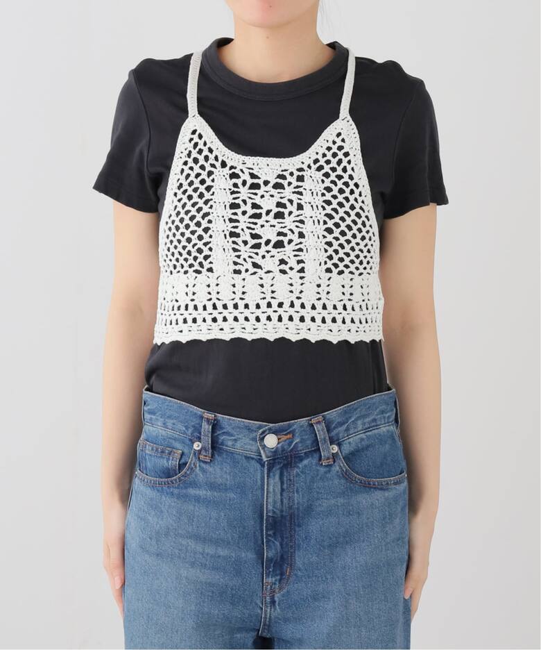 TODAYFUL/トゥデイフル】 Crochet Knit Bustier（ニット／セーター 