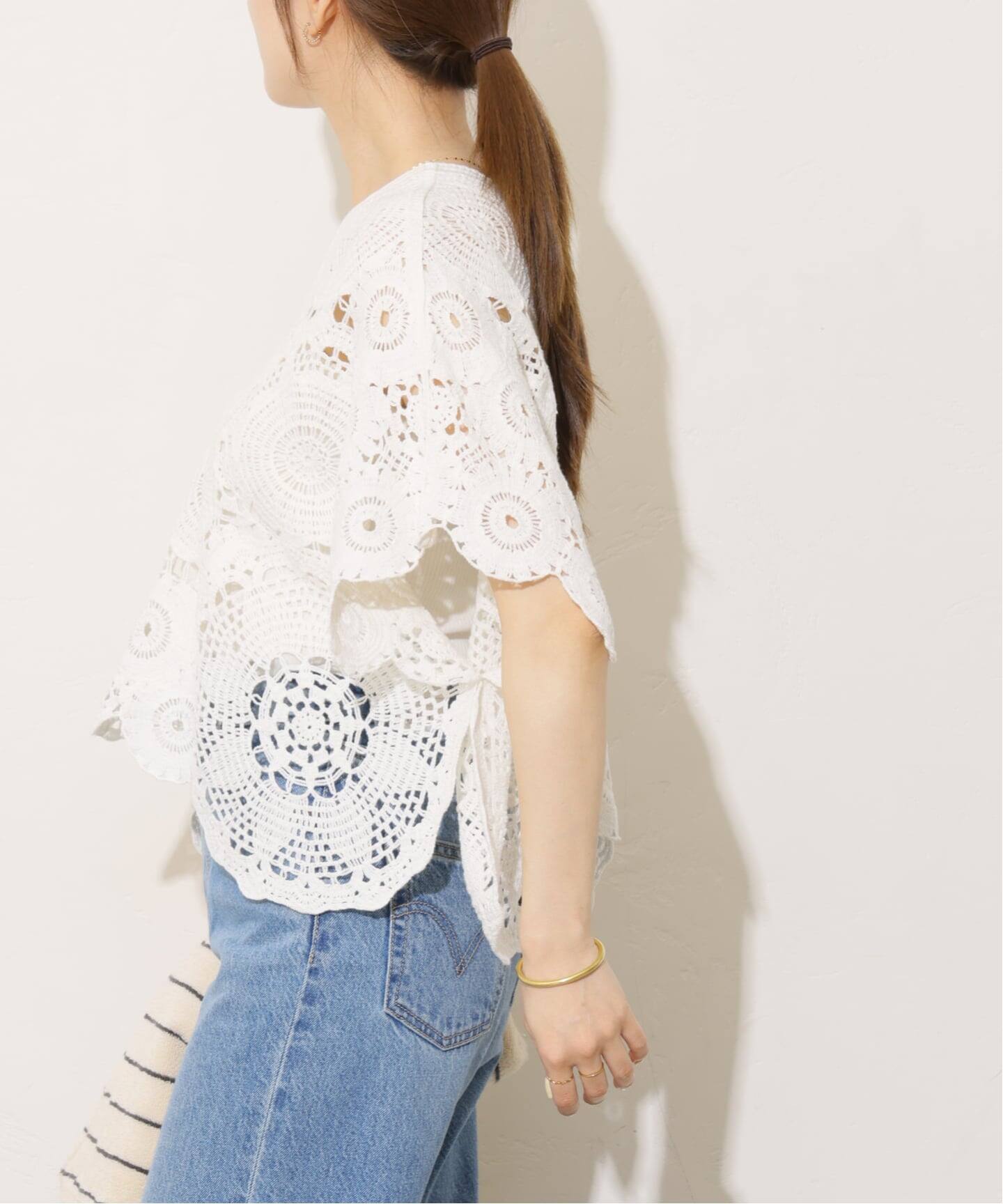 WEB限定追加予約》【TORRAZZO DONNA/トラッゾドンナ】クロシェポンチョ