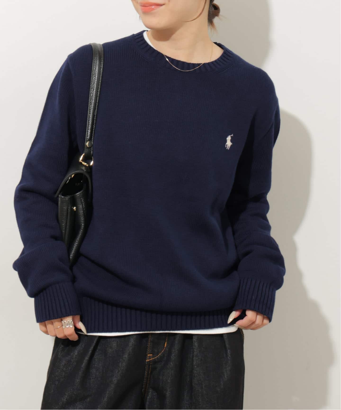 予約》【POLO RALPH LAUREN】COTTON L/S SWEATER：ニット（ニット