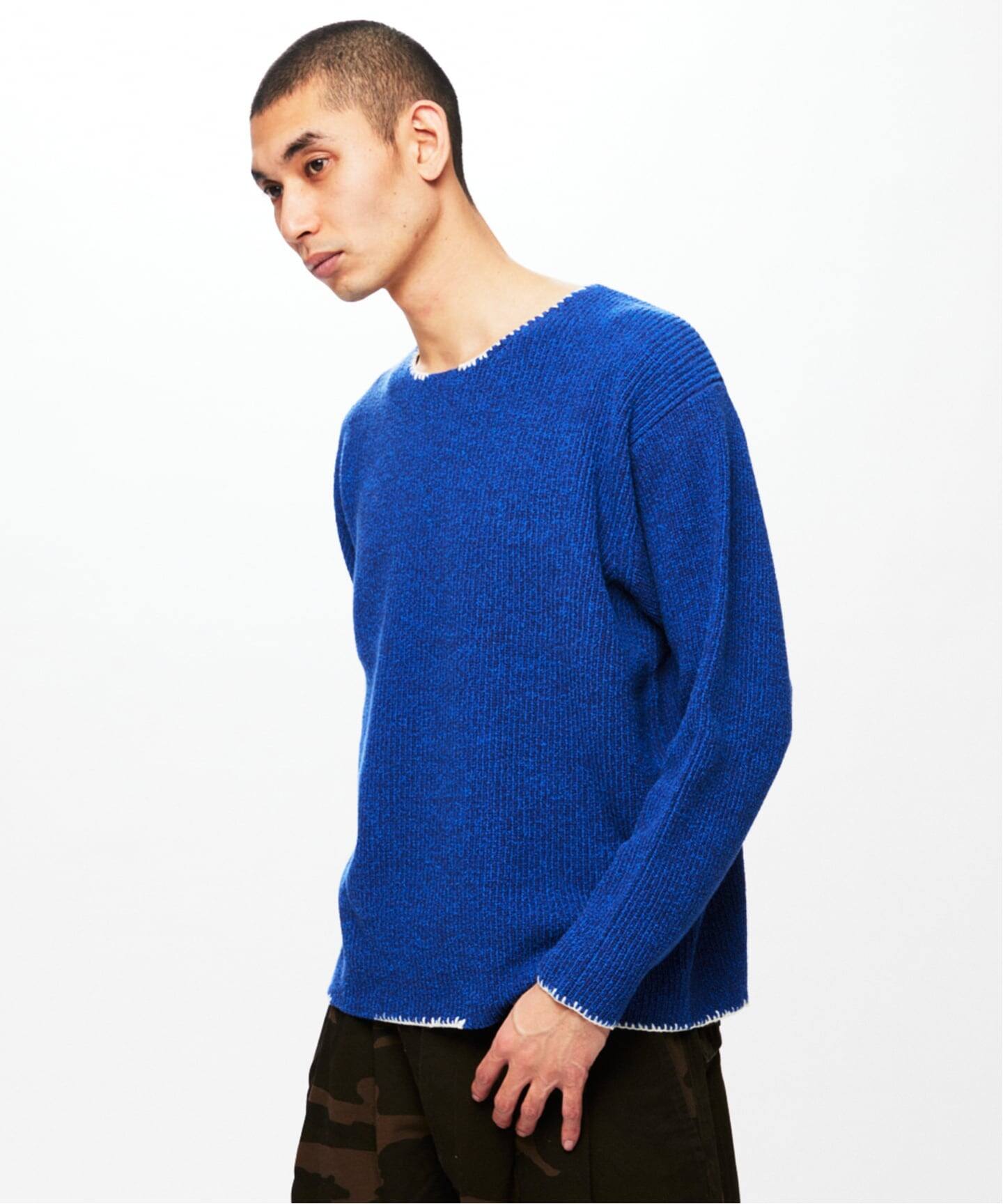 J.S.Homestead / ブランケット ステッチ リブ ニット（ニット