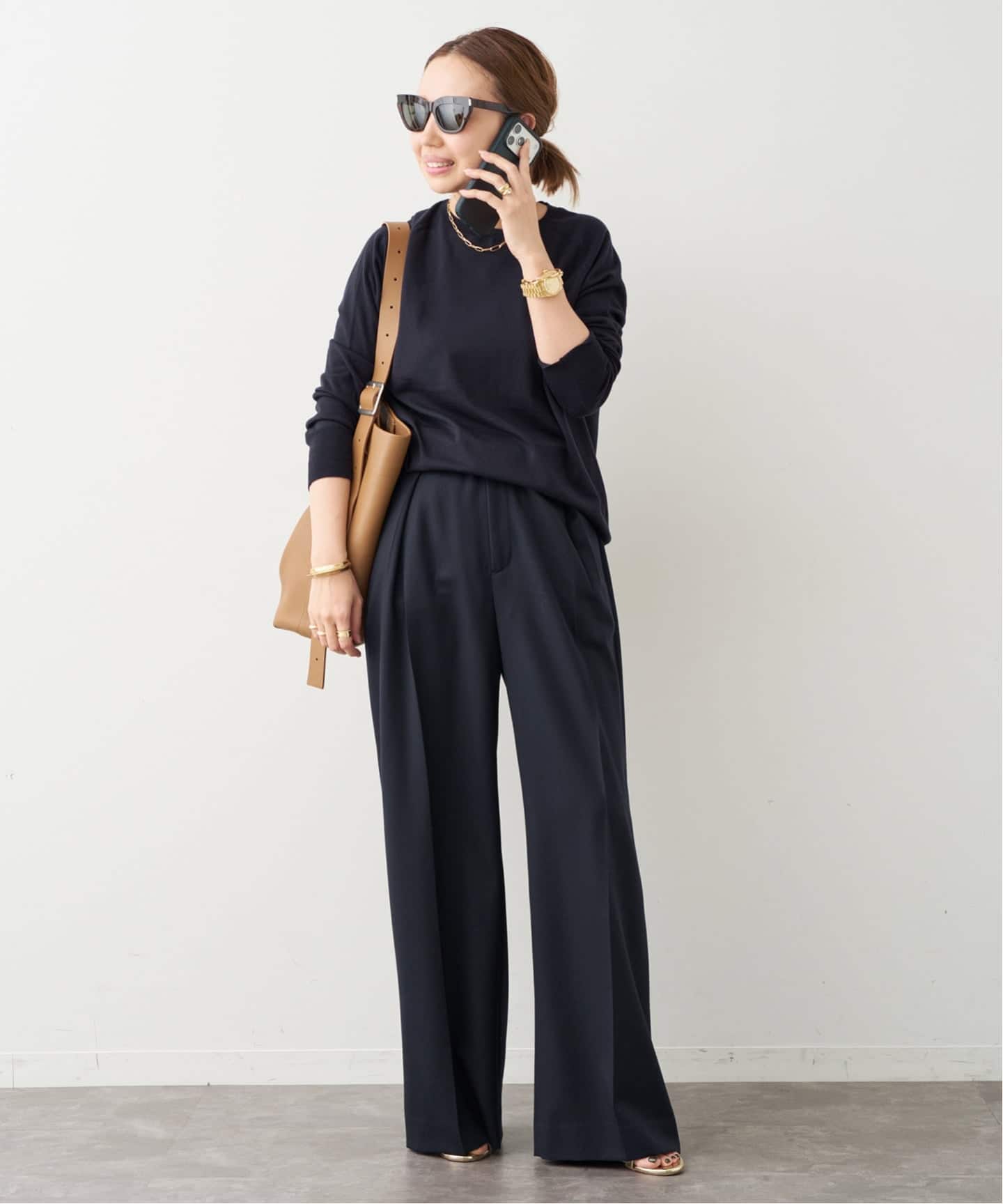 OPTIMO クルーネック プルオーバー（ニット／セーター）｜Deuxieme