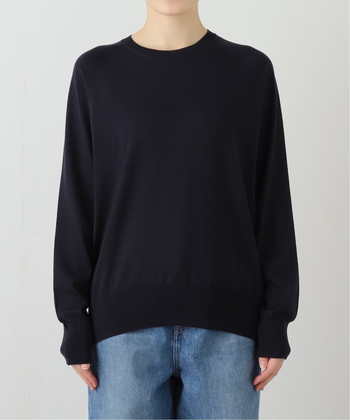 OPTIMO クルーネック プルオーバー（ニット／セーター）｜Deuxieme