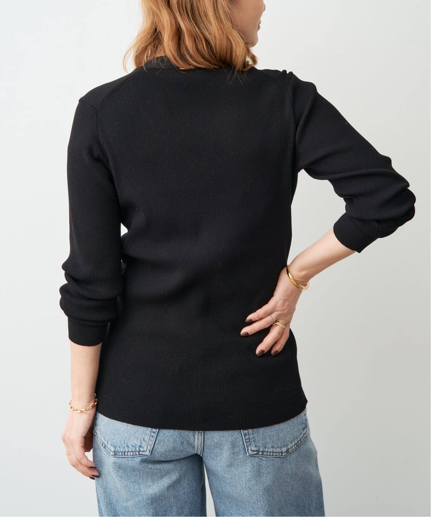 予約》*DINER RIB Vネックカーディガン（カーディガン）｜Deuxieme