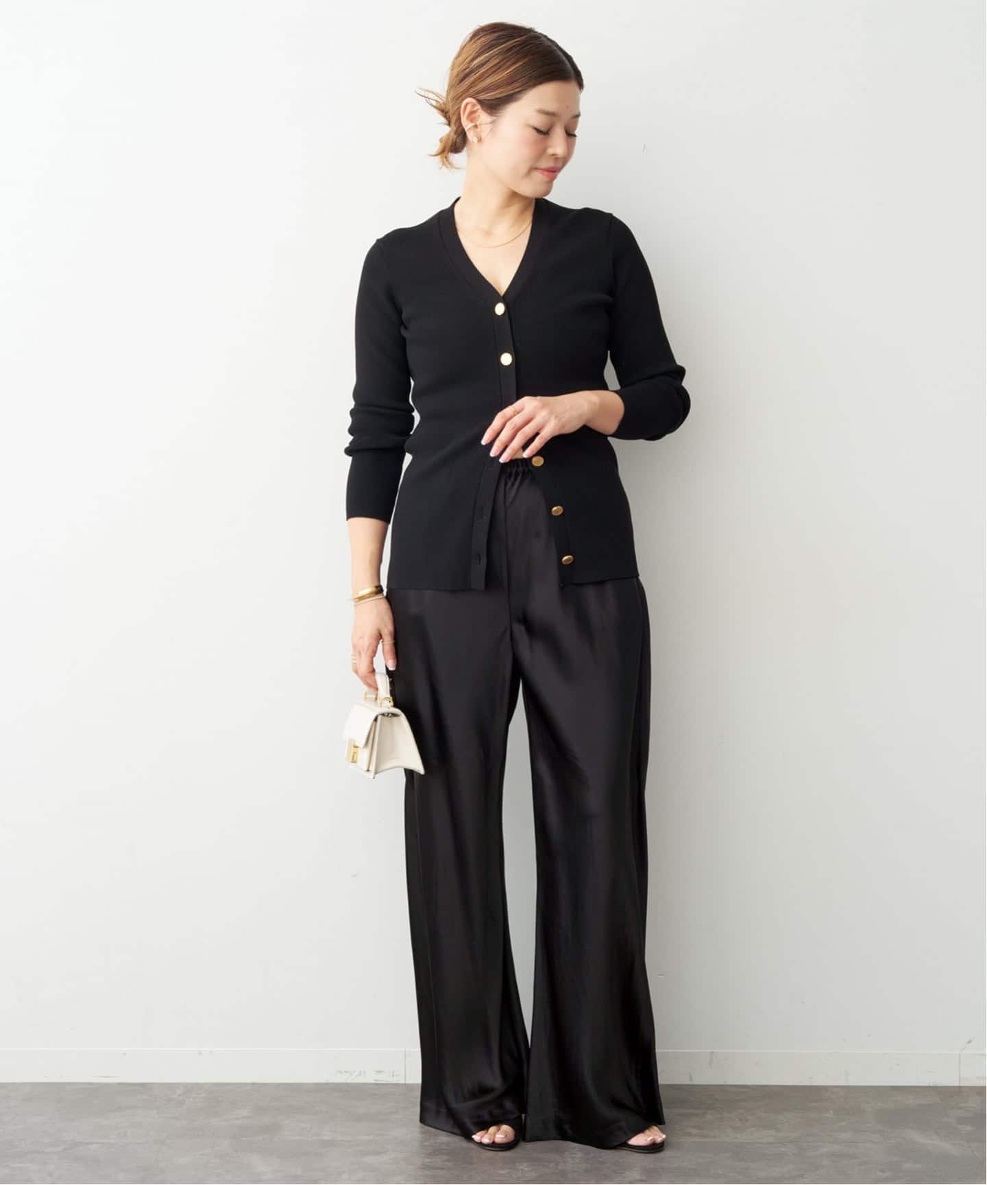 予約》*DINER RIB Vネックカーディガン（カーディガン）｜Deuxieme