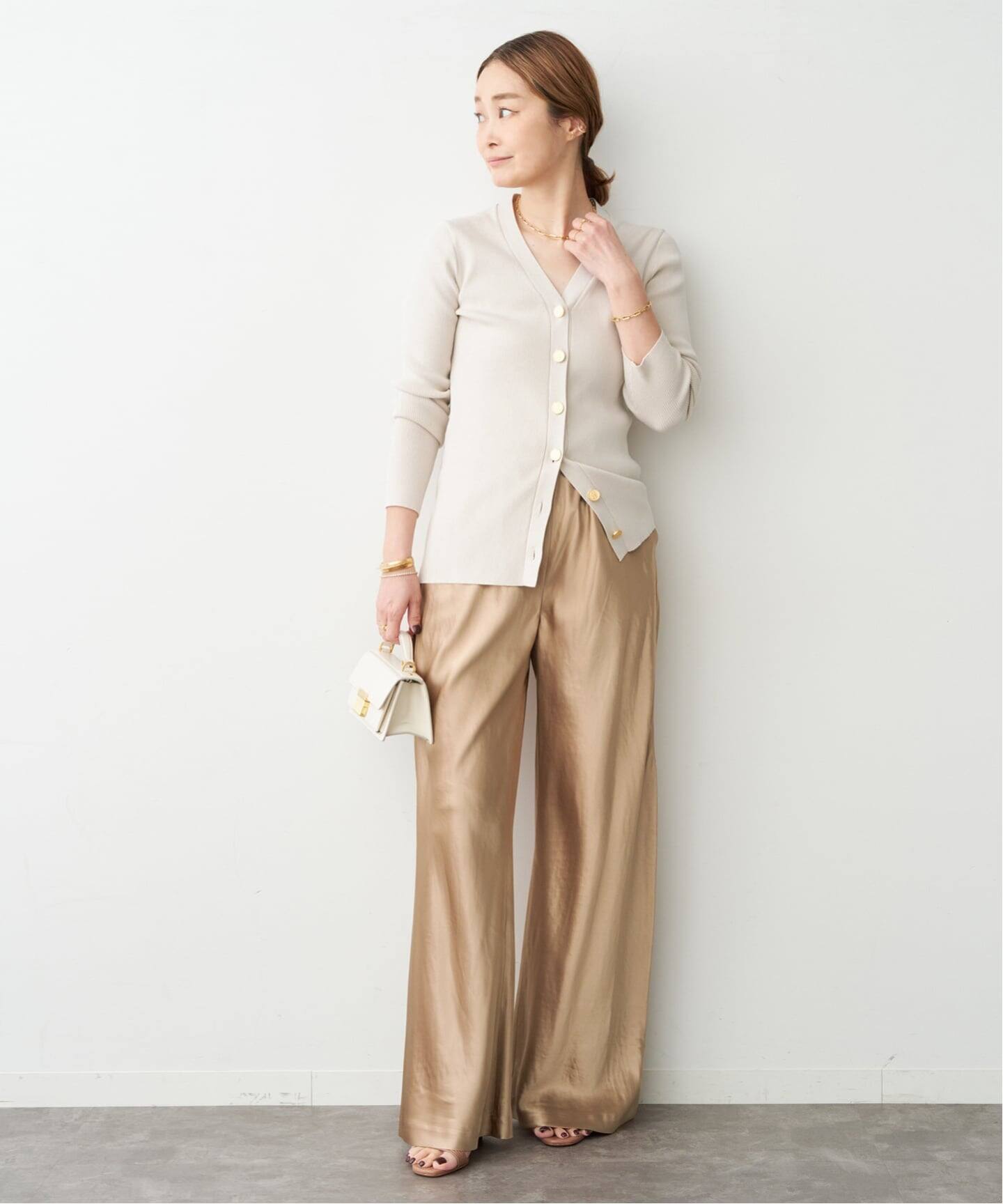 予約》*DINER RIB Vネックカーディガン（カーディガン）｜Deuxieme