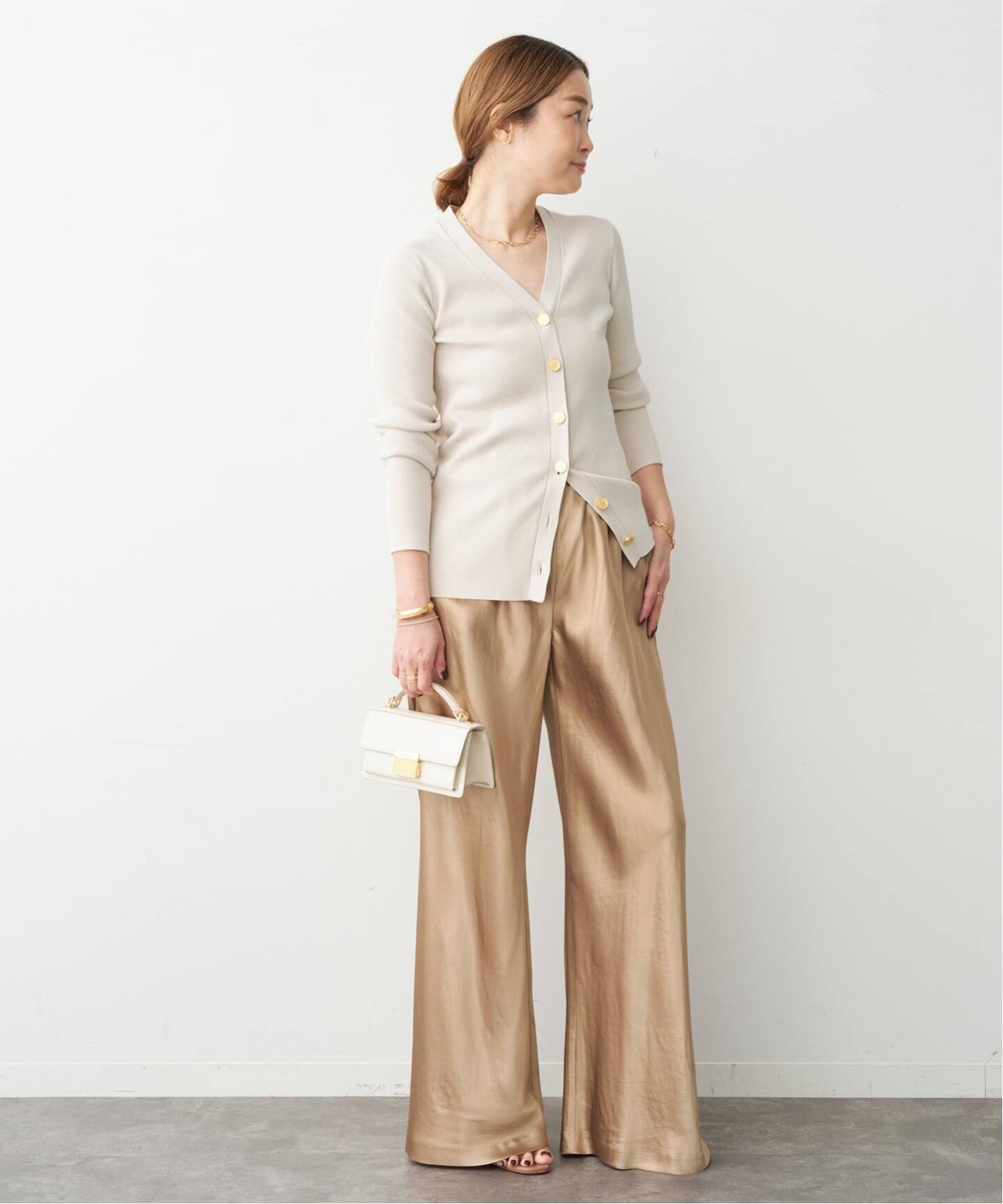 DINER RIB Vネックカーディガン（カーディガン）｜Deuxieme Classe