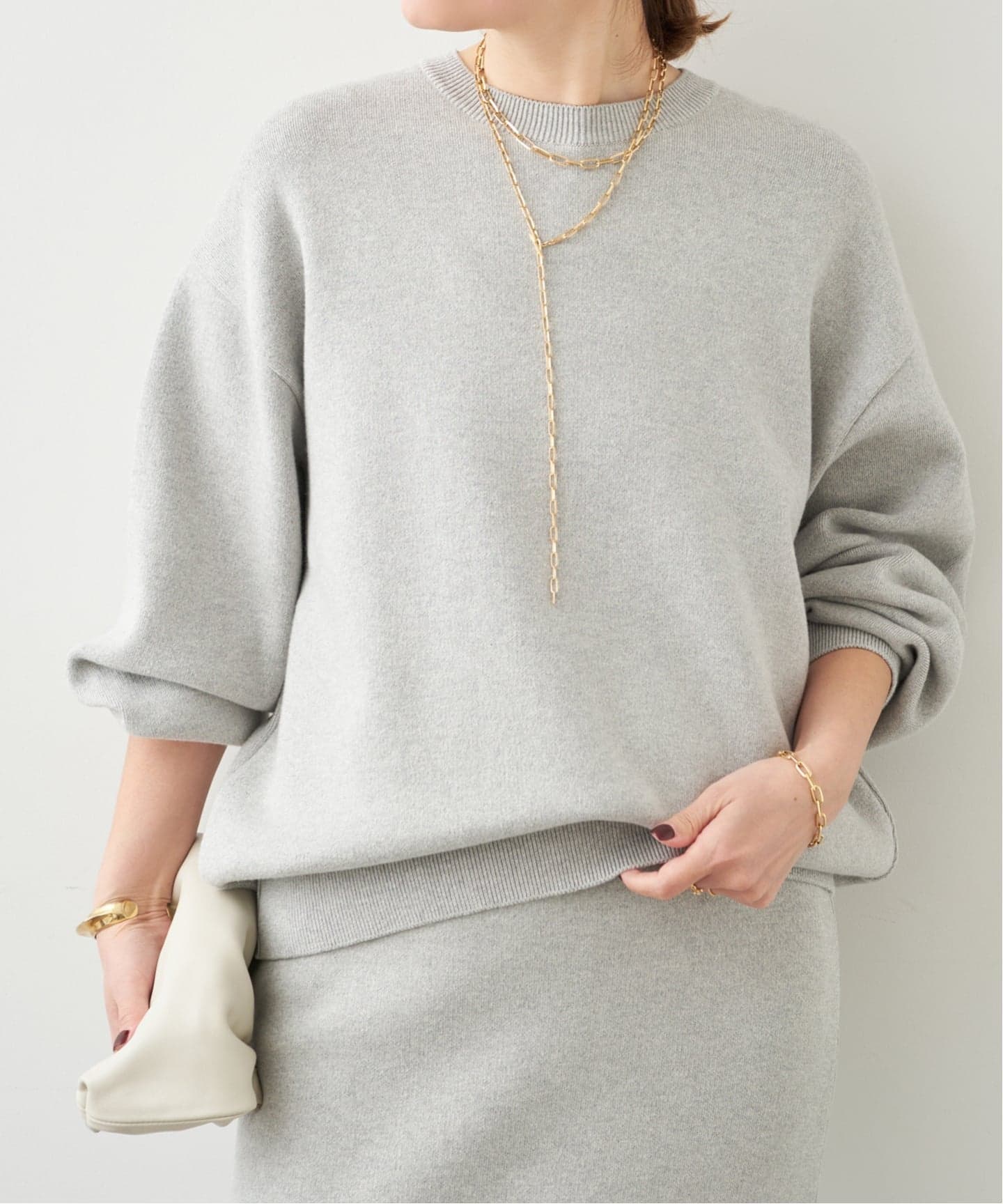 ドゥーズィエムクラス　ニットCASHFUR クルーネックプルオーバー最終値下げ CASHFUR クルーネックプルオーバー - メルカリ