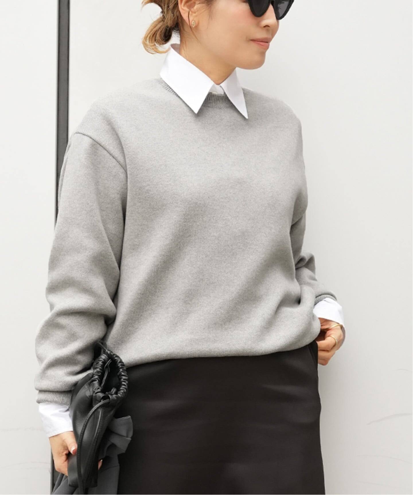 SMOOTH TOP クルーネック プルオーバー（ニット／セーター）｜Deuxieme