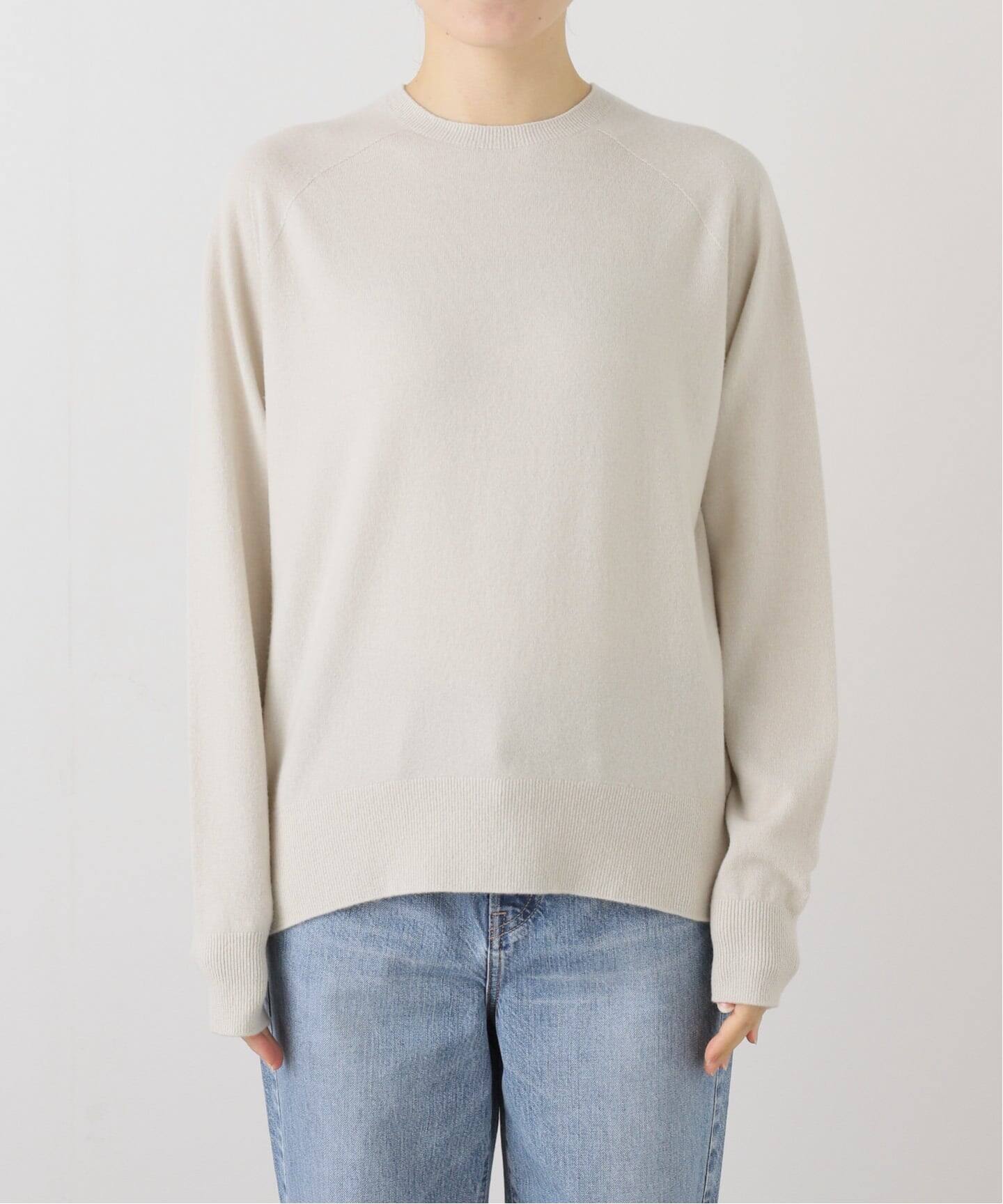 【極美品】ドゥーズィエムクラス　CAPRIクルーネックプルオーバー　ベージュ CAPRI クルーネック プルオーバー（ニット／セーター）｜Deuxieme