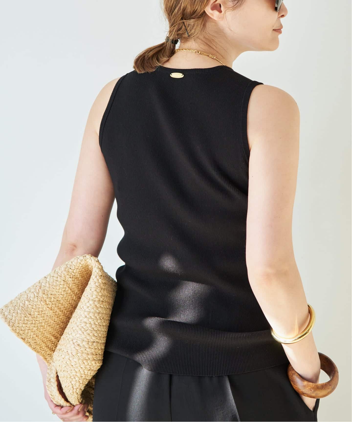 新品✨ Diner B CROP タンクトップ ネイビーA DINER B CROP タンクトップ（タンクトップ）｜MUSE de Deuxieme Classe