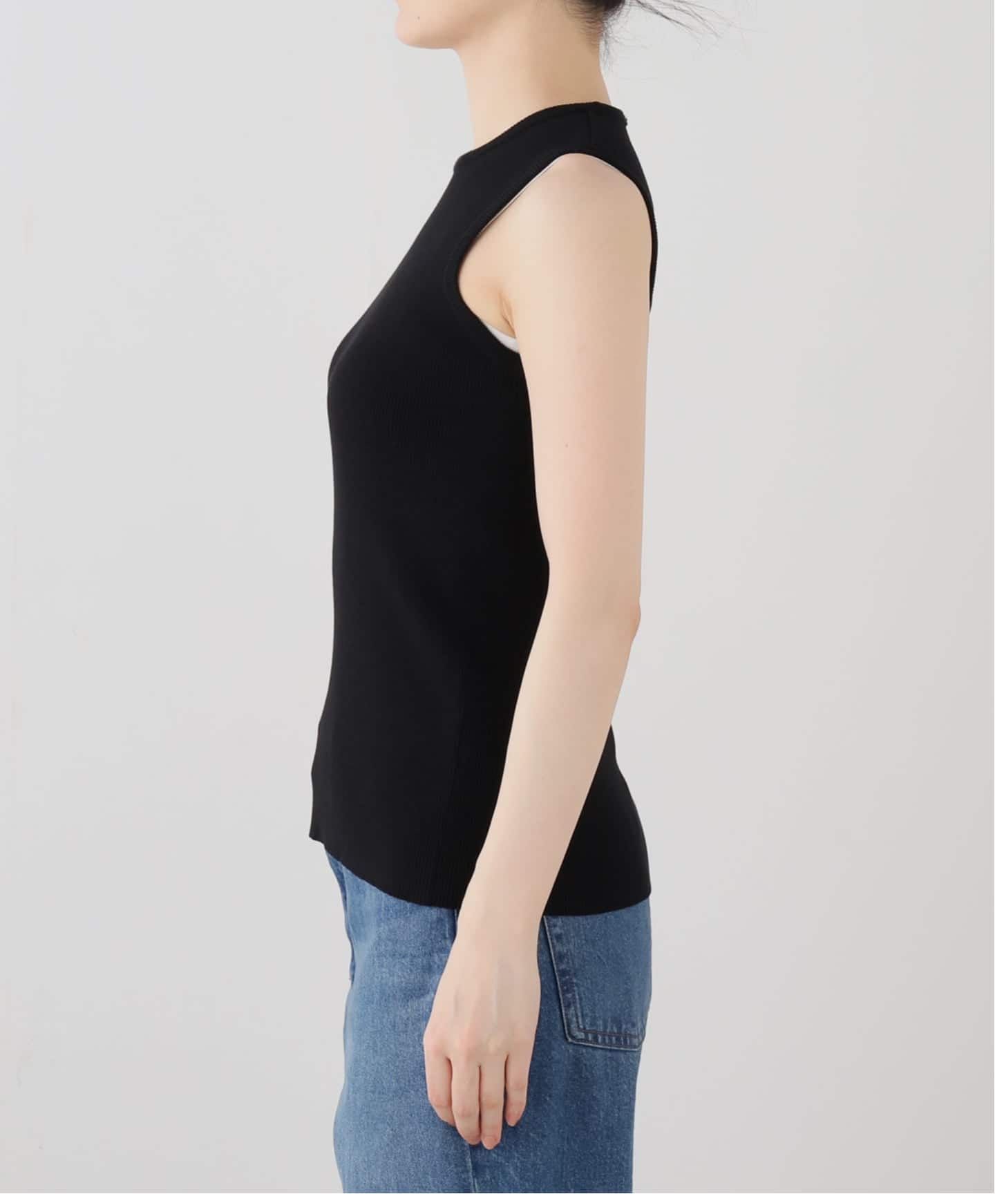 新品✨ Diner B CROP タンクトップ ネイビーA DINER B CROP タンクトップ（タンクトップ）｜Deuxieme Classe